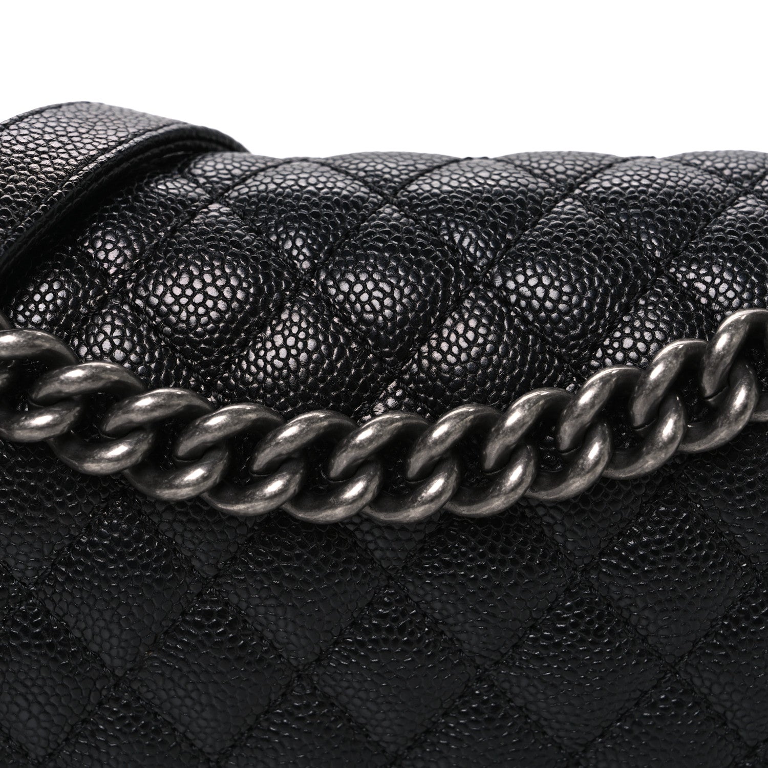 Chanel Caviar Quilted Medium Boy Flap Black