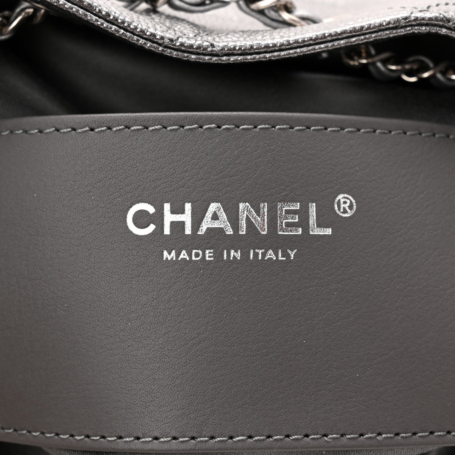 Chanel Metallic Caviar Quilted Mini Chanel 25 Handbag Anthracite