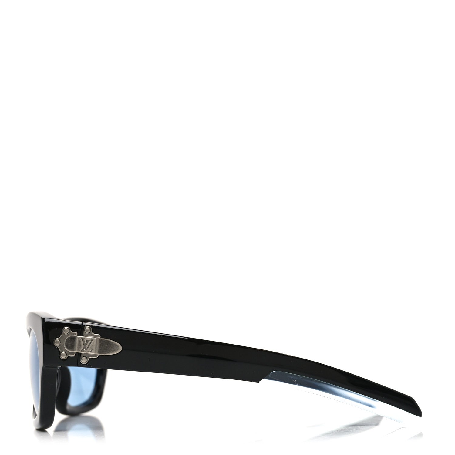 Louis Vuitton Acetate Frog Round Square Sunglasses Z3089U Black Blue