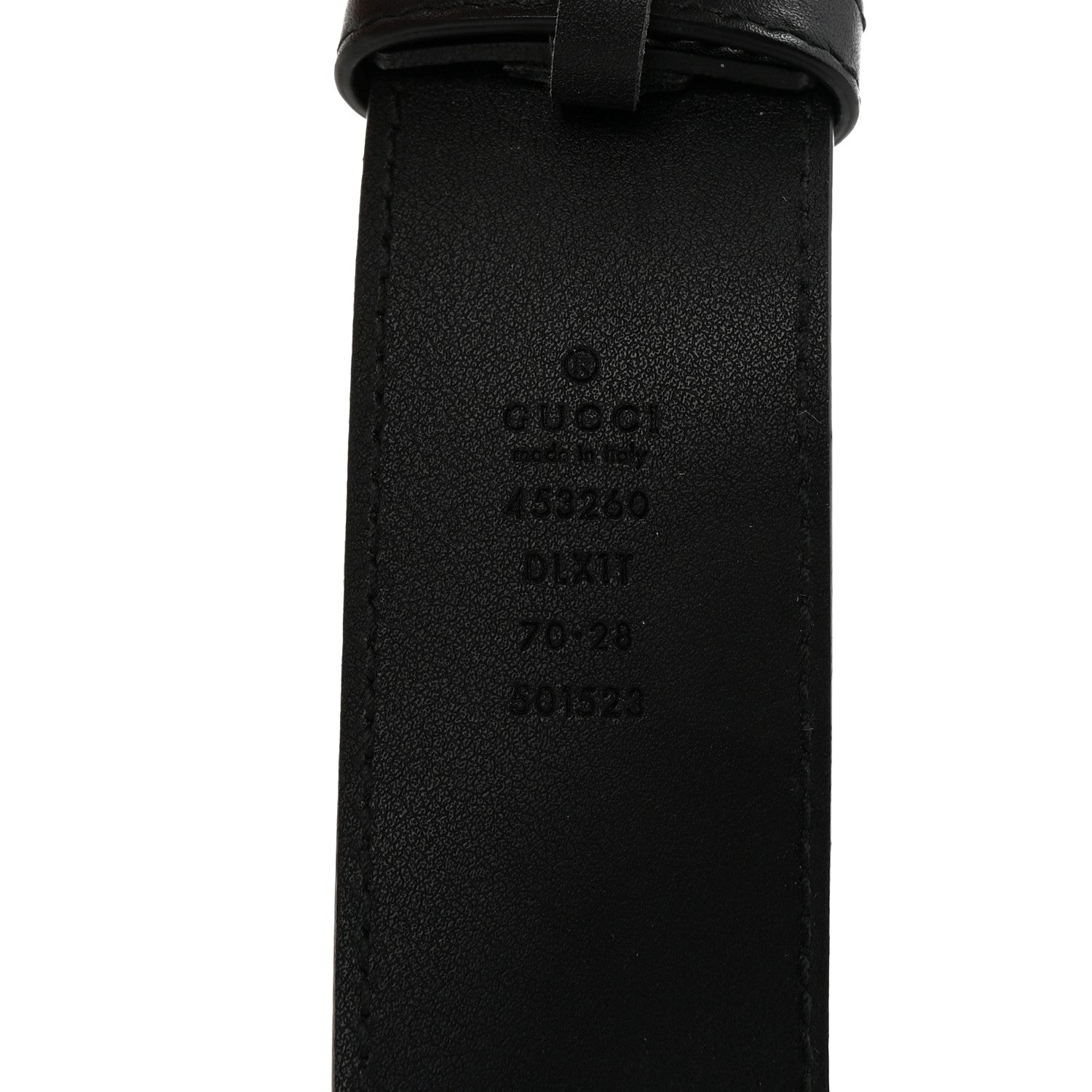 Gucci Moon Calfskin Pearl Double G Belt 70 28 Black Cream