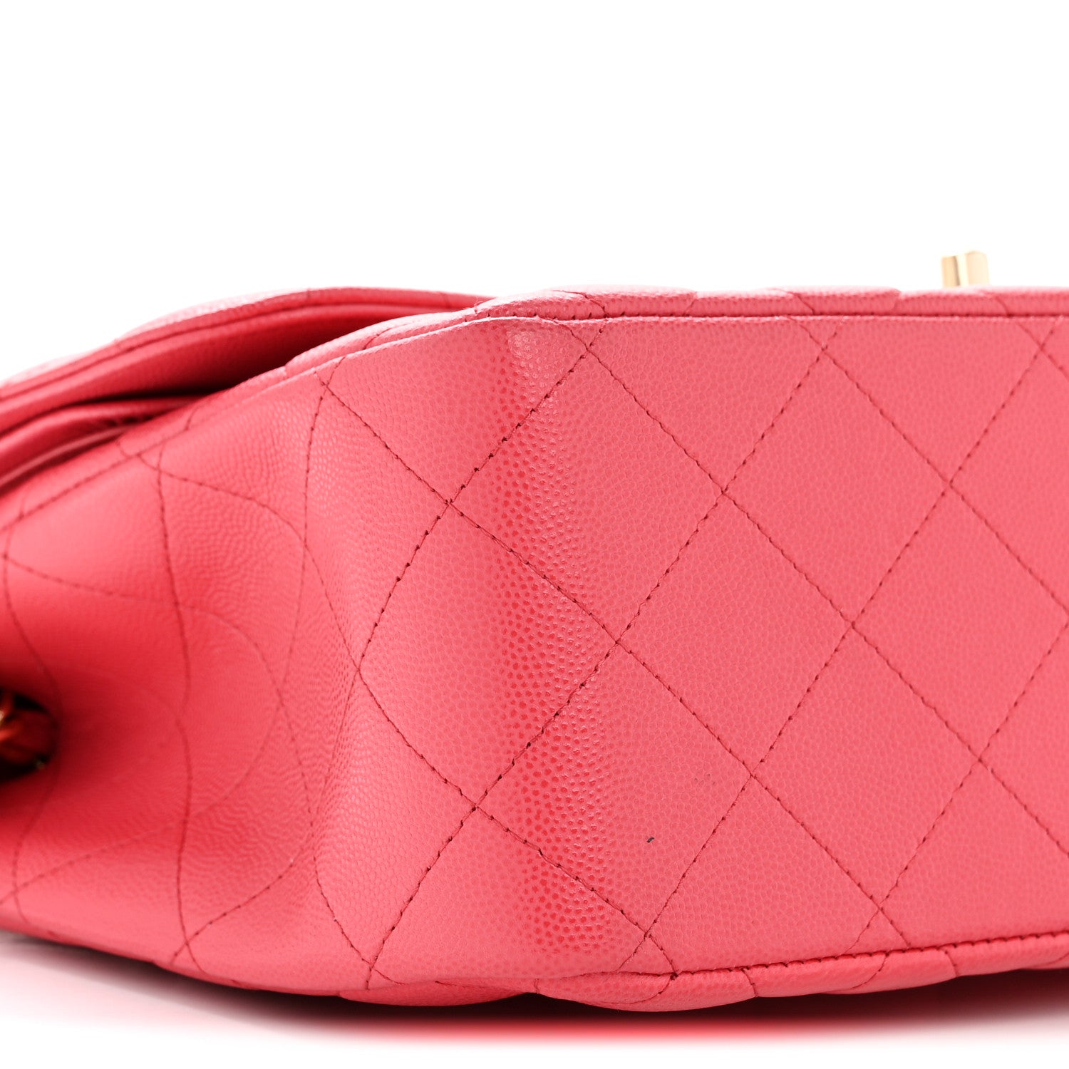 Chanel Caviar Quilted Jumbo Double Flap Dark Pink