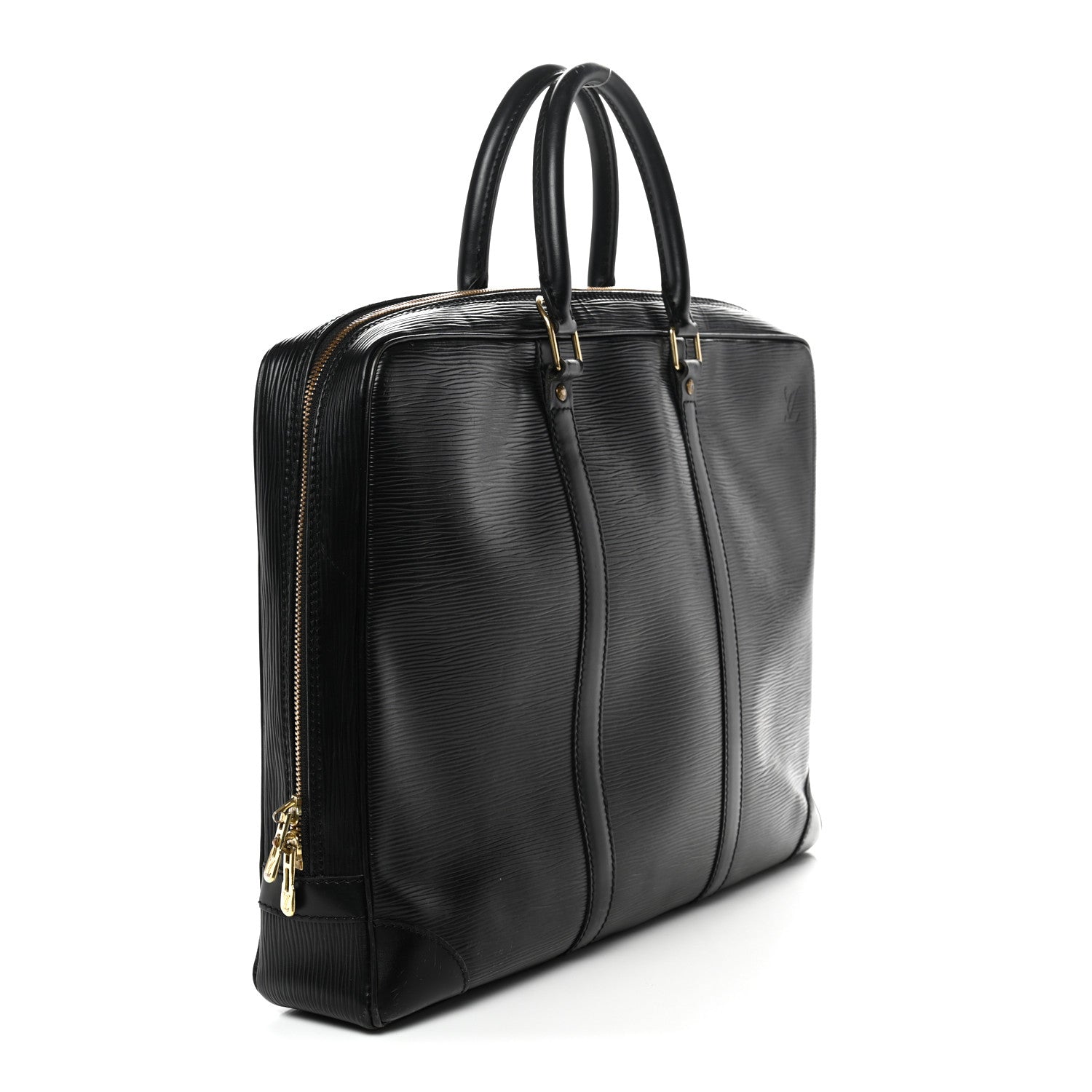 Louis Vuitton Epi Porte-Documents Voyage Briefcase Black