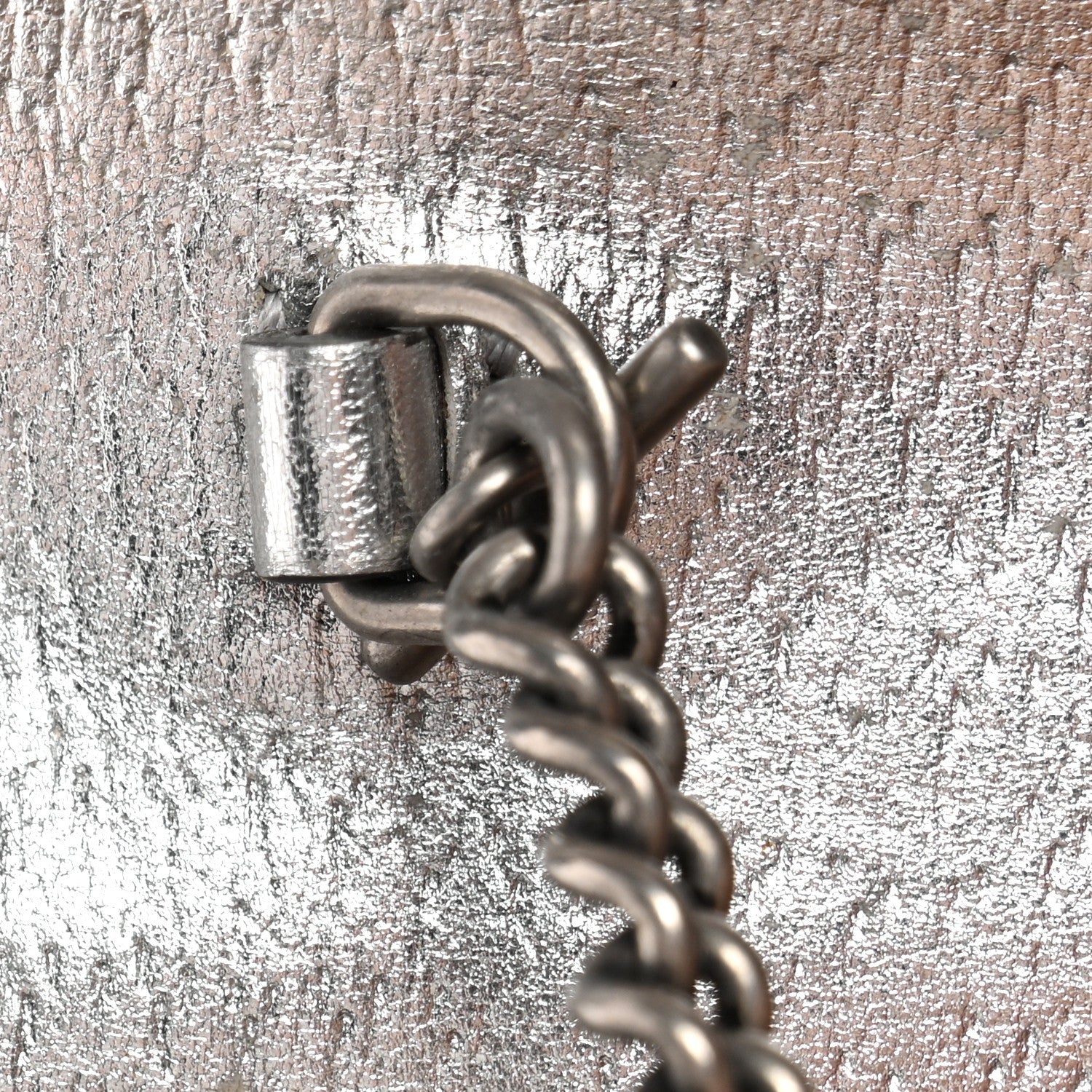 Gucci Metallic Calfskin Super Mini Dionysus Shoulder Bag Silver