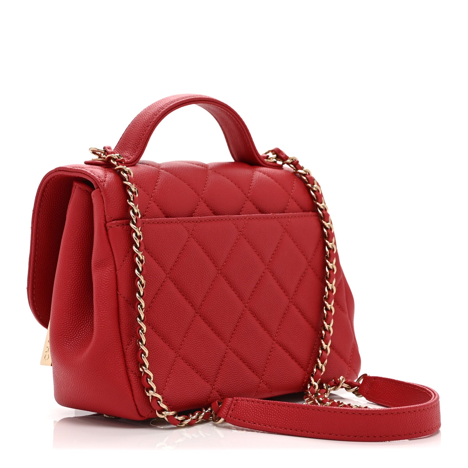 Chanel Caviar Quilted Small Business Affinity Flap Red