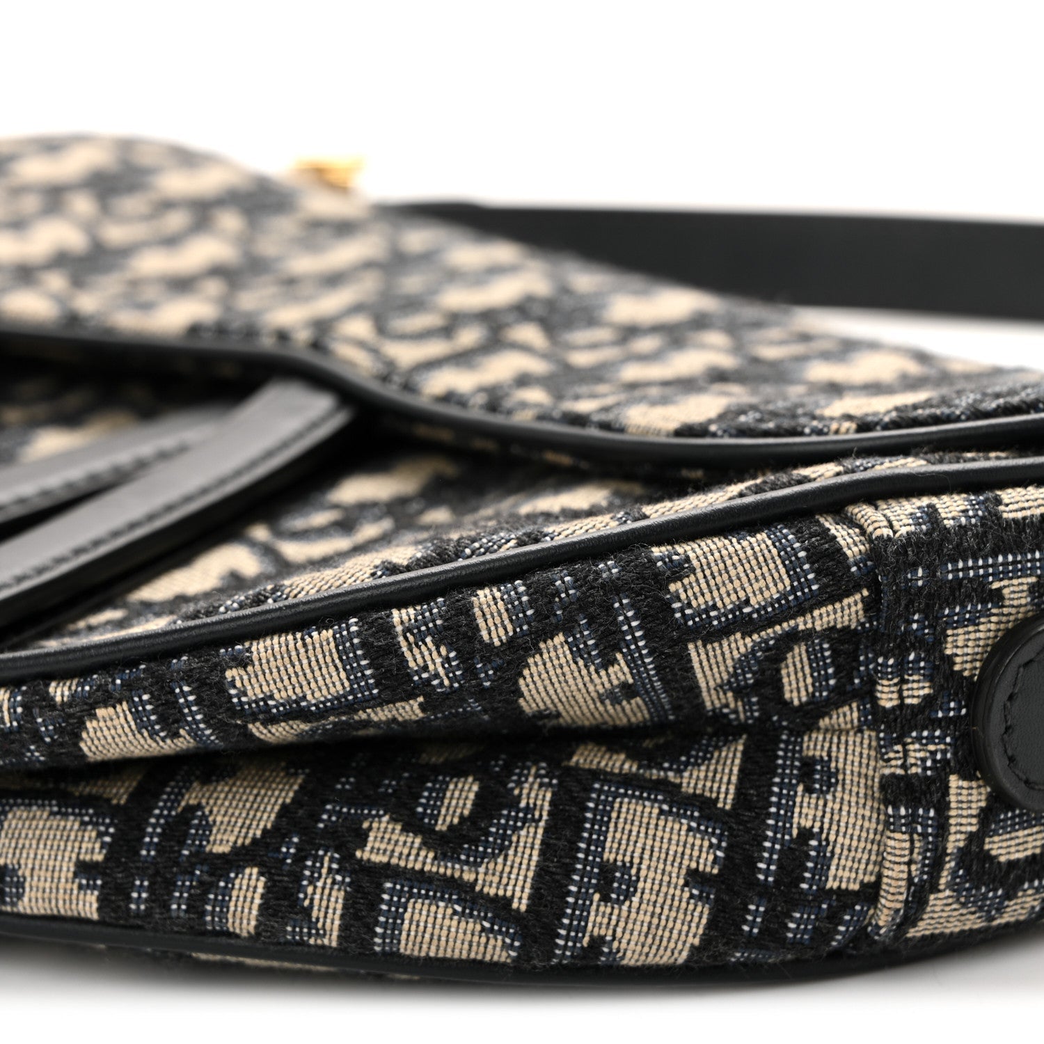 Christian Dior Oblique Saddle Bag Blue