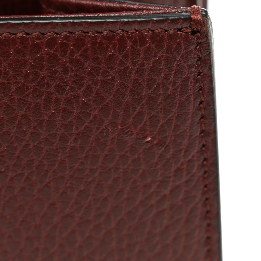 Gucci Dollar Calfskin Crystal Web Mini Dionysus Bamboo Top Handle Bag Vintage Bordeaux Black Diamond