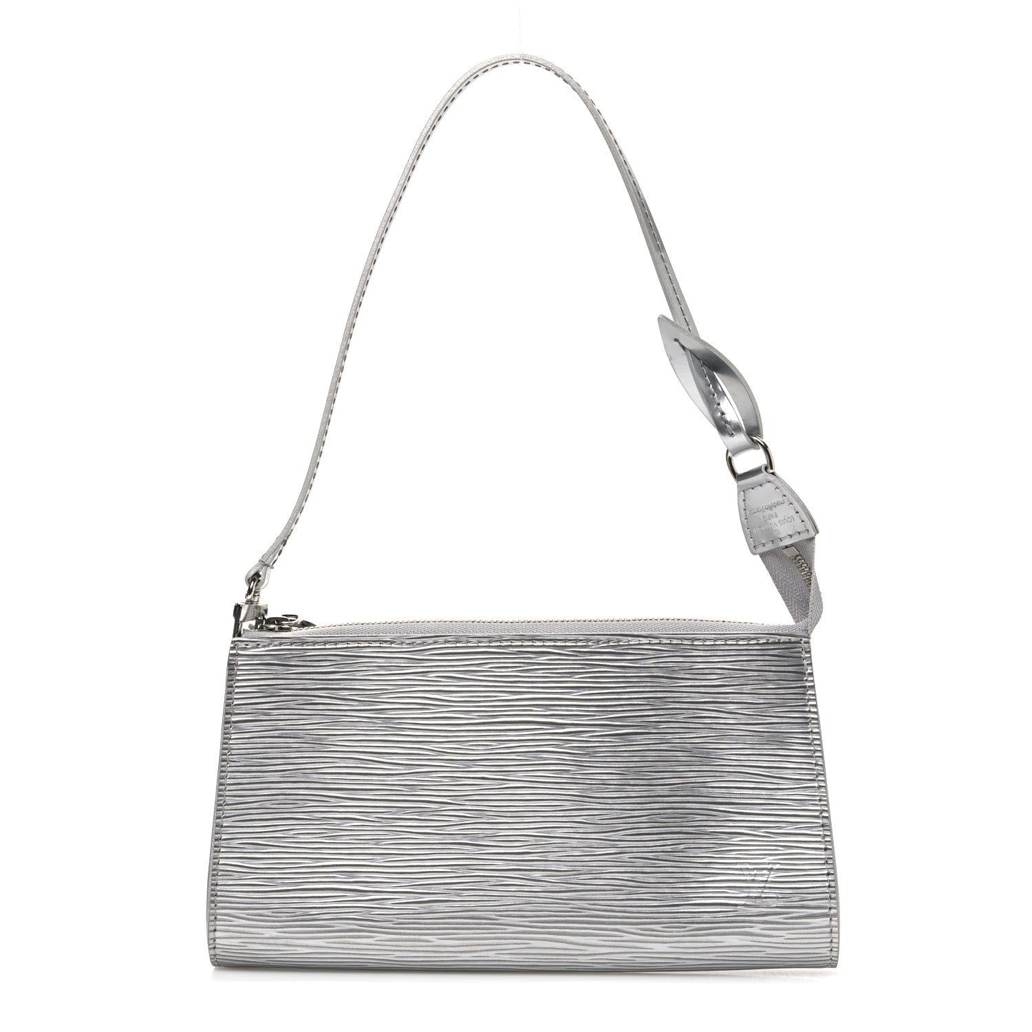 Louis Vuitton Epi Pochette Accessories Metallic Silver