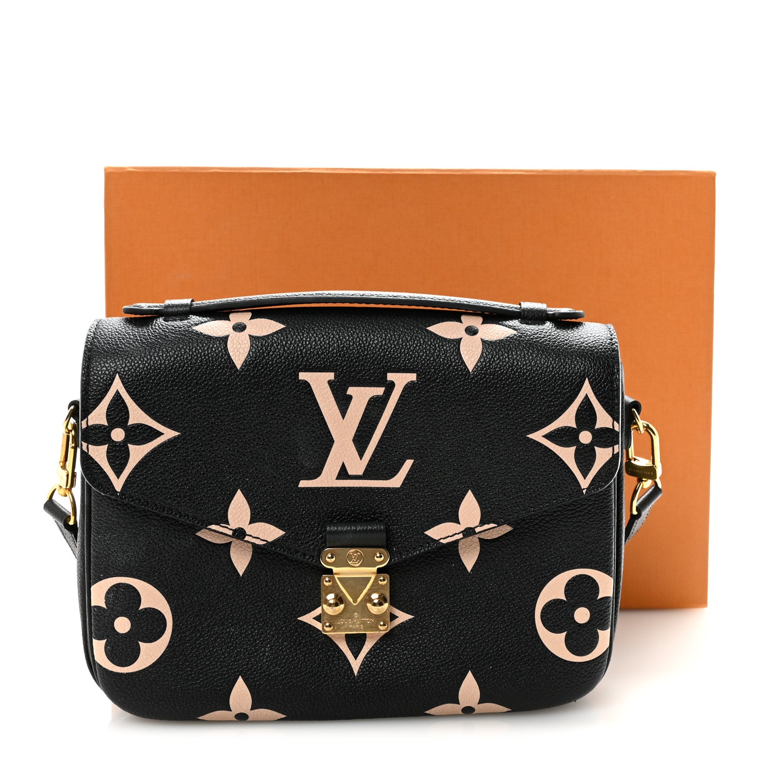 Louis Vuitton Empreinte Monogram Giant Pochette Metis Black Beige