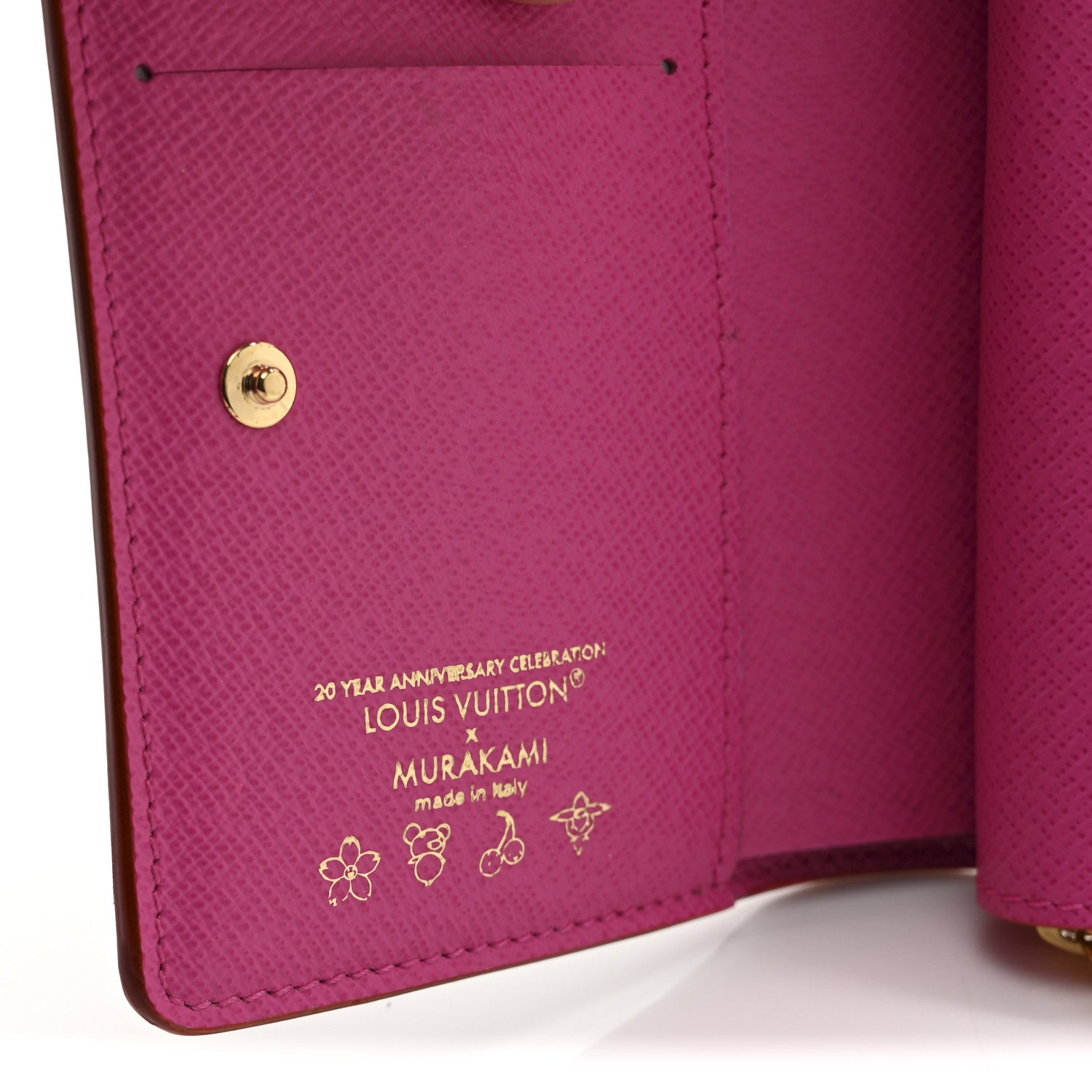 Louis Vuitton LV X TM Monogram Multicolor Portefeuille Lou Compact Wallet  White