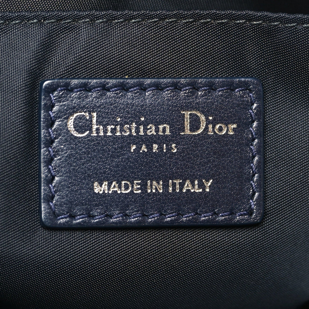 Christian Dior Oblique Calfskin Small Kids' Multifunctional Bag Beige Black