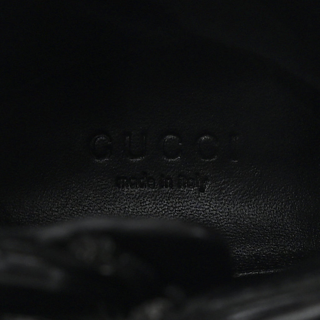 Gucci Nappa Frances GG Matelasse Platform Combat Boots 37 Black