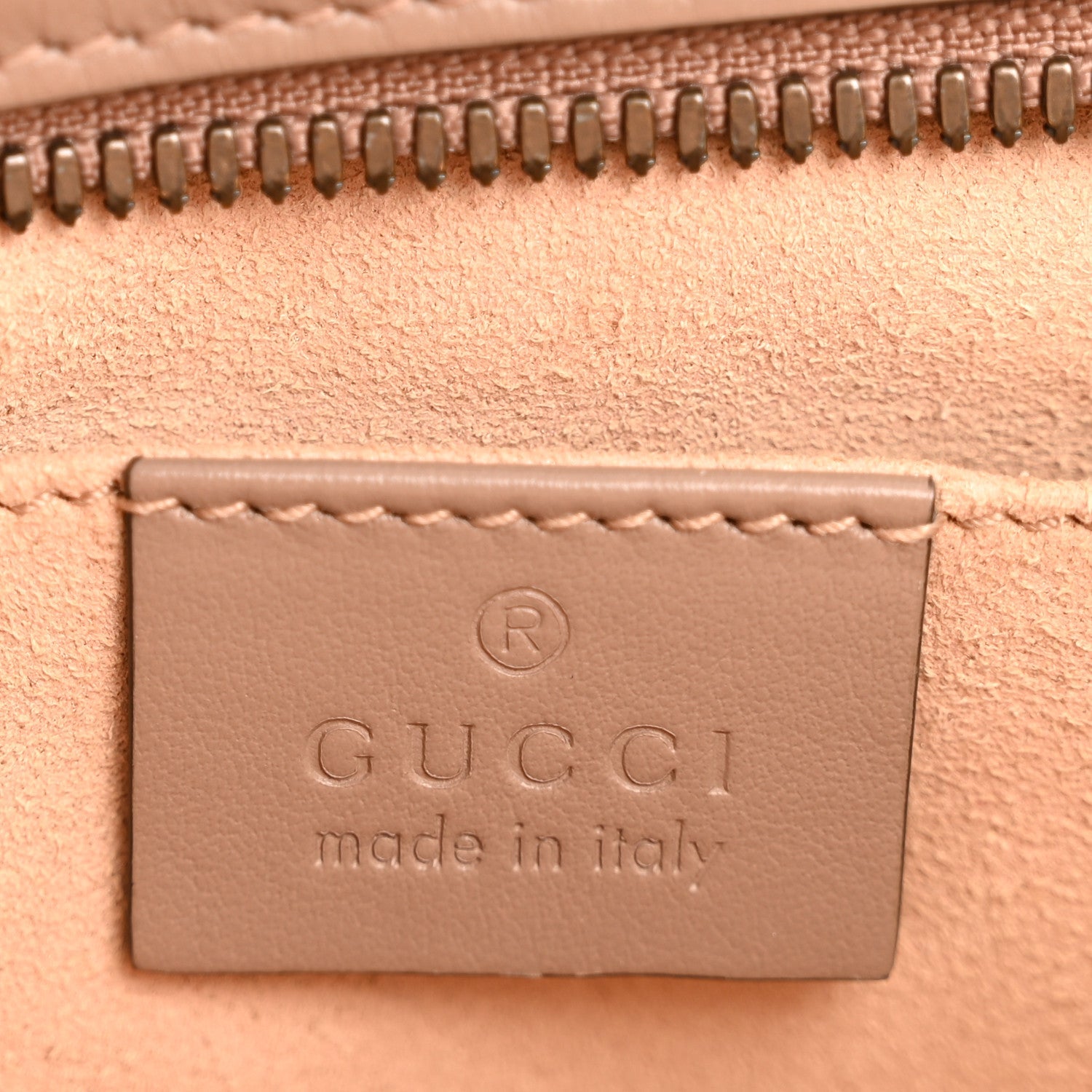 Gucci Calfskin Matelasse Small GG Marmont Chain Shoulder Bag Porcelain Rose