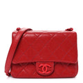Chanel Caviar Quilted Mini Incognito Square Flap Red