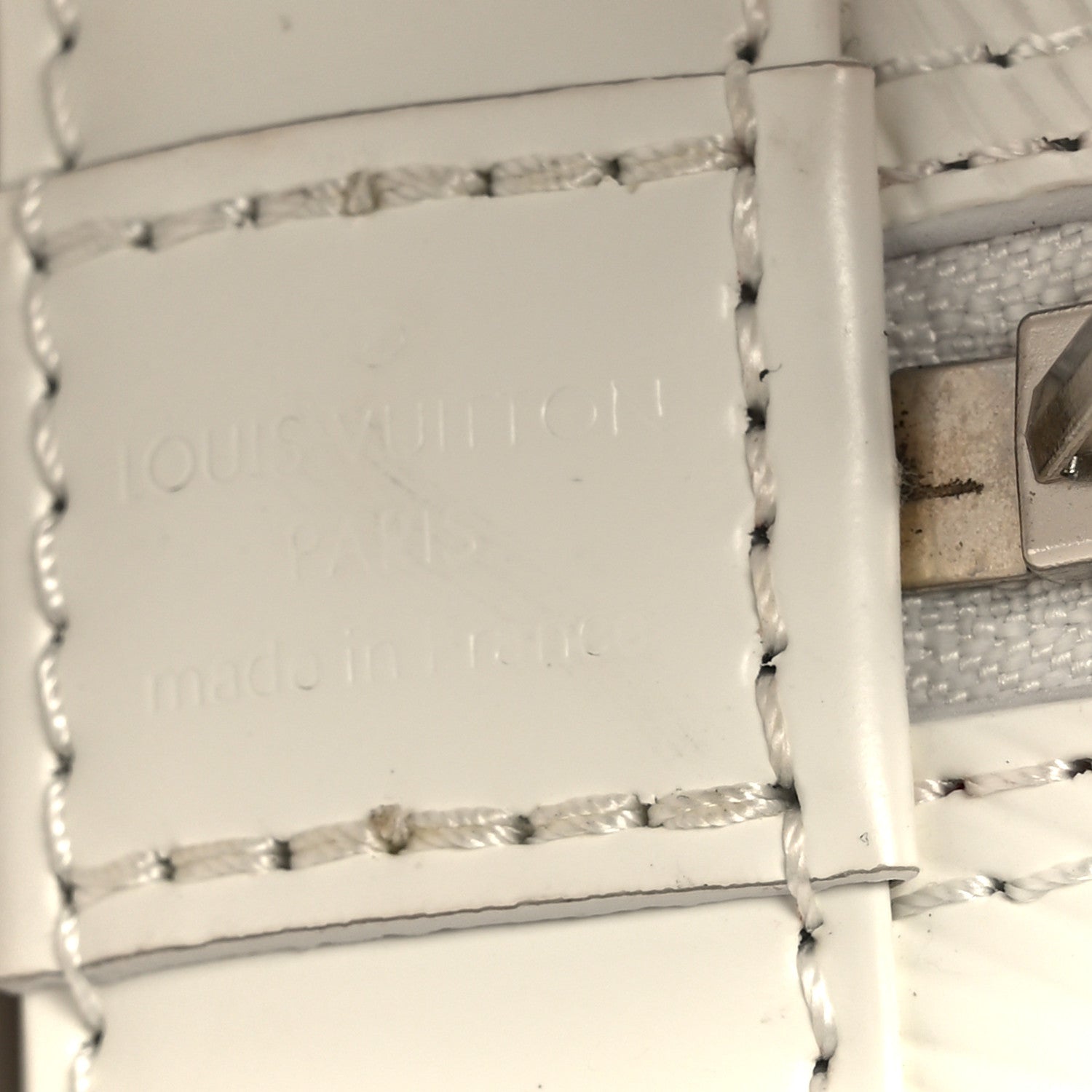 Louis Vuitton LV X YK Epi Alma BB White