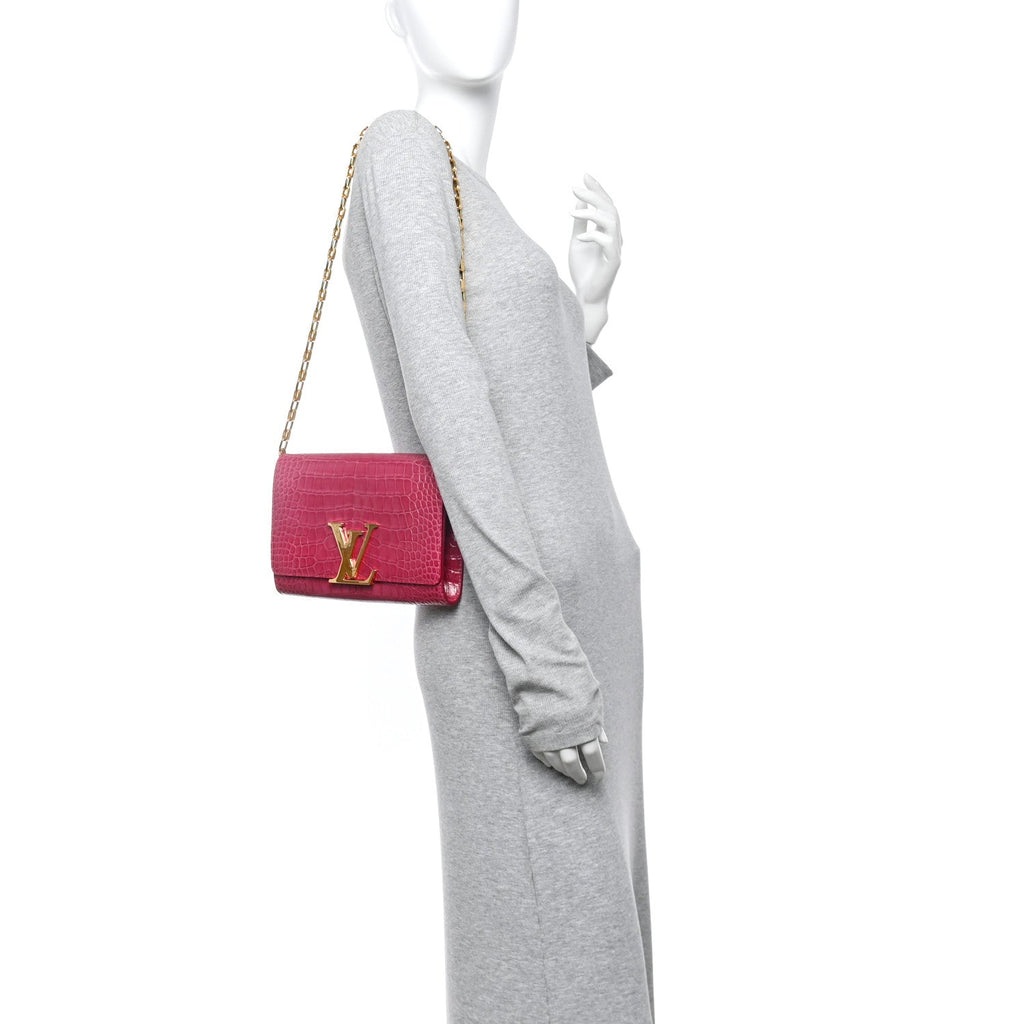 Louis Vuitton Alligator Chain Louise GM