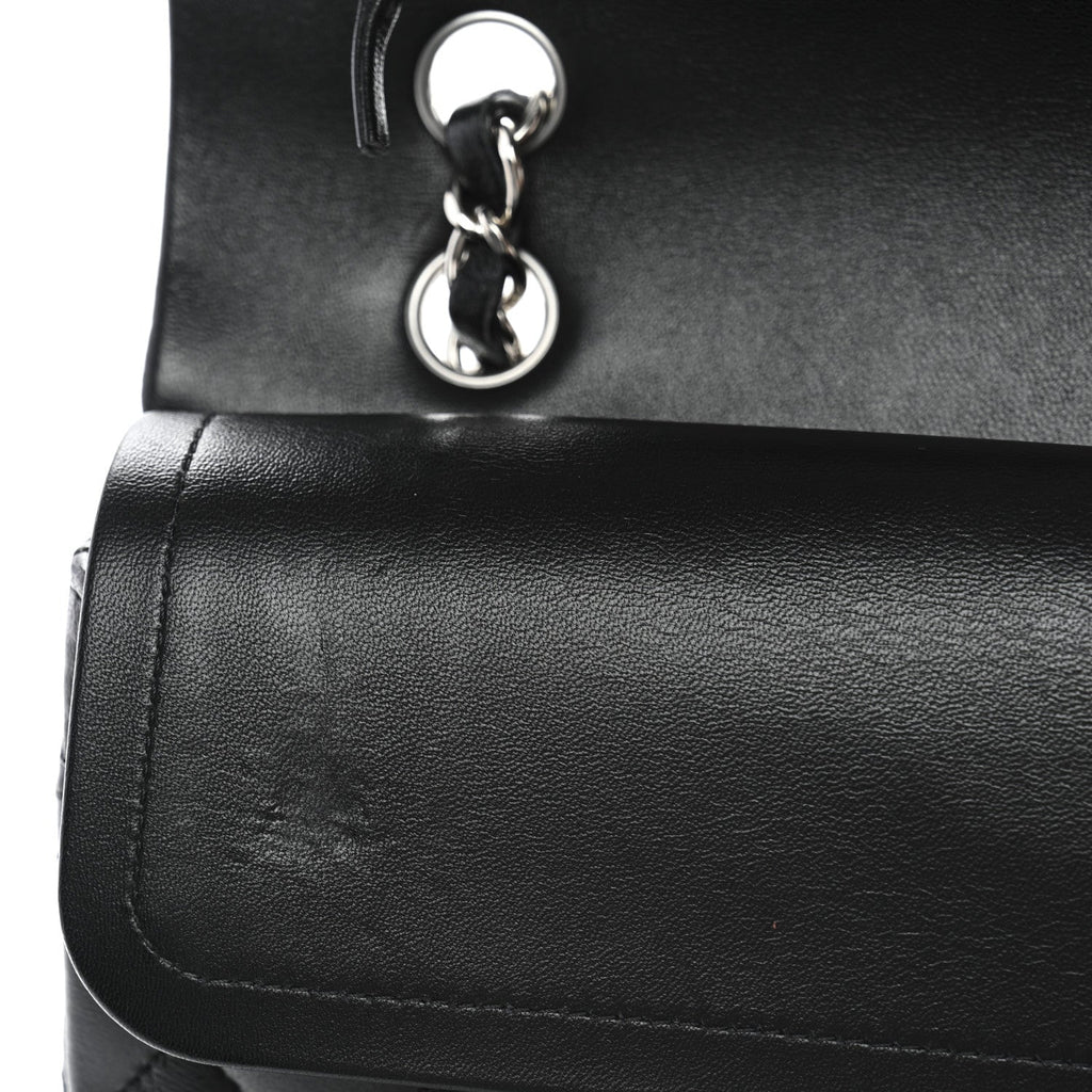 Chanel Lambskin Quilted Medium Double Flap Black