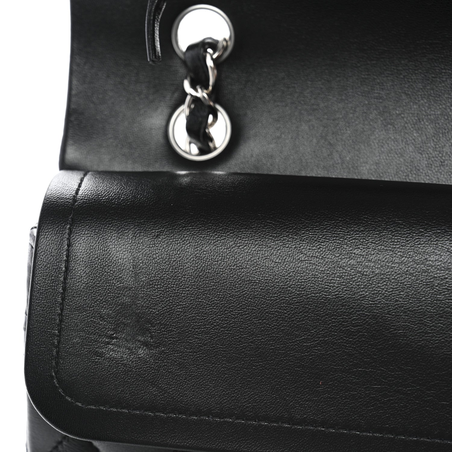 Chanel Lambskin Quilted Medium Double Flap Black