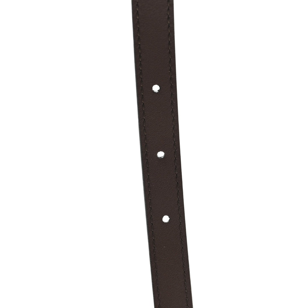 Gucci GG Supreme Monogram Plutone Calfskin Interlocking G 15mm Belt 100 40 Beige Ebony New Acero