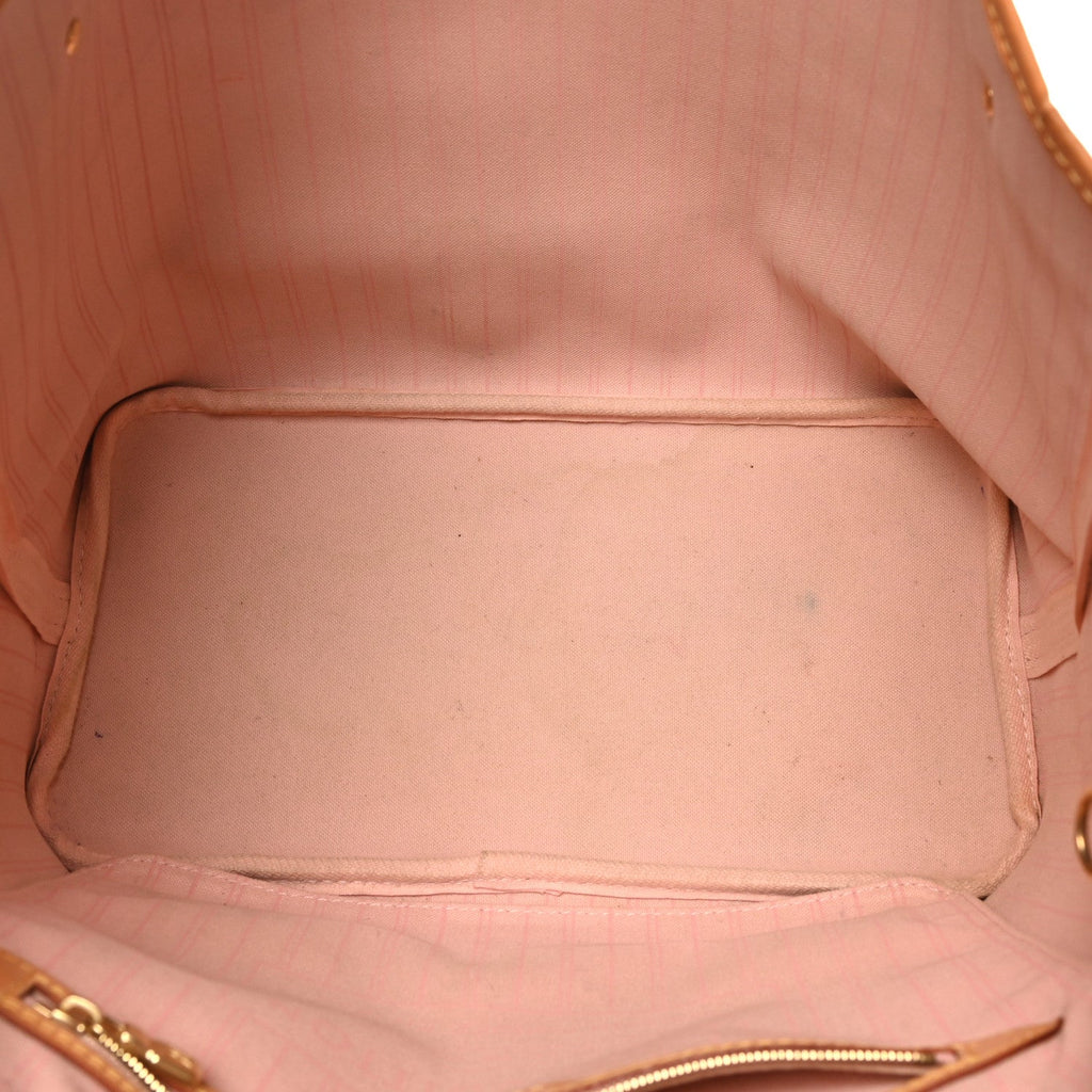 Louis Vuitton Damier Azur Neo Neverfull MM Rose Ballerine
