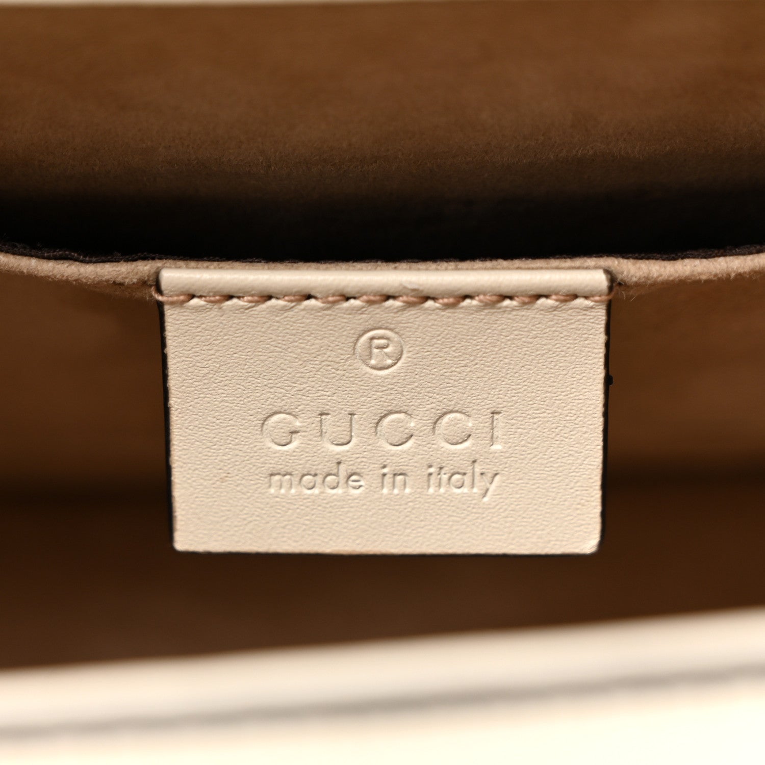 Gucci Calfskin Mini Sylvie Top Handle Bag White