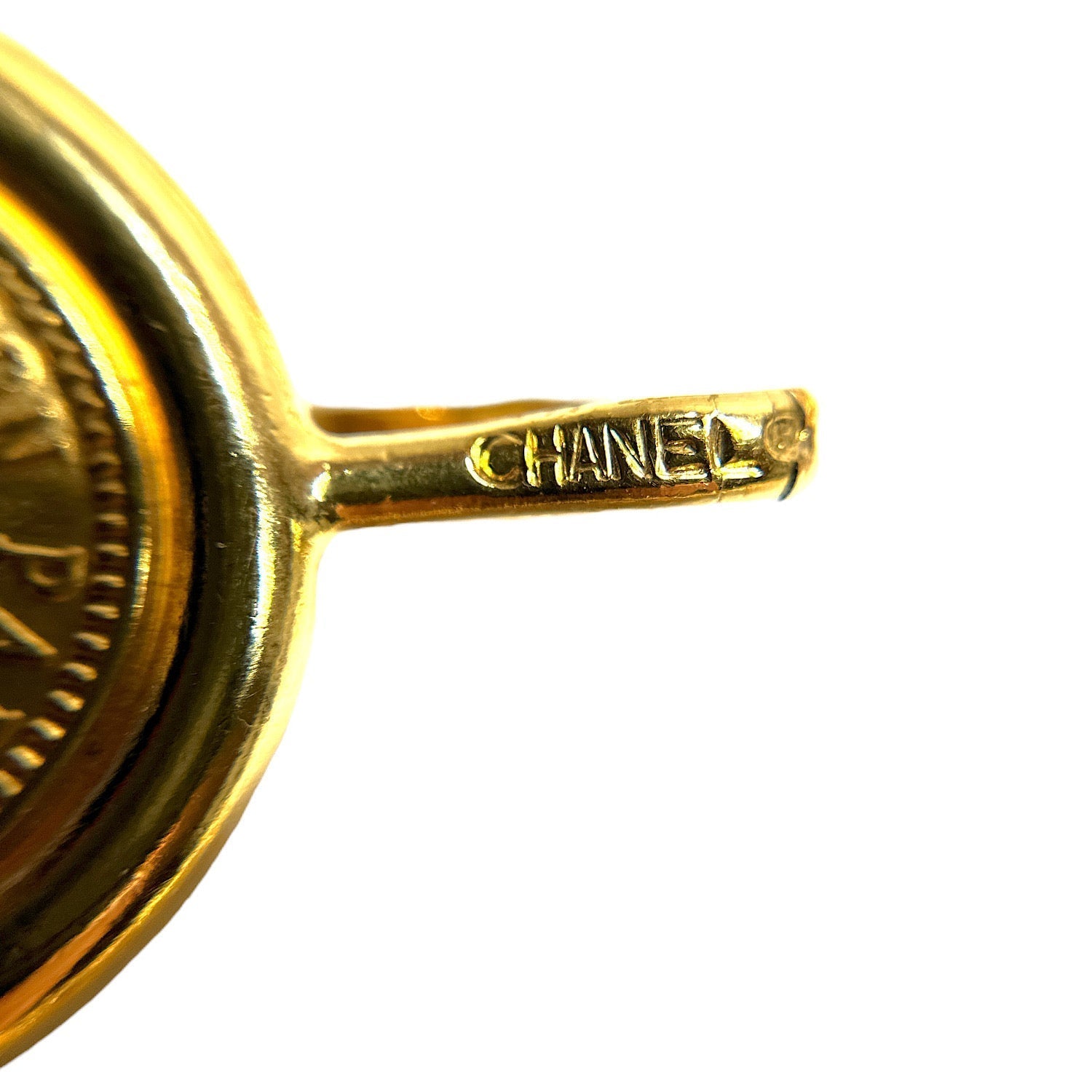Vintage Chanel Gold Plated Cambon 31 Rue Coin Chain 3-Row Belt