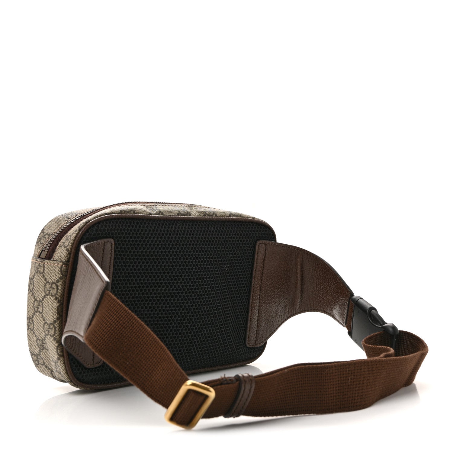 Gucci Soft GG Supreme Monogram Medium Ophidia Belt Bag Dark Brown