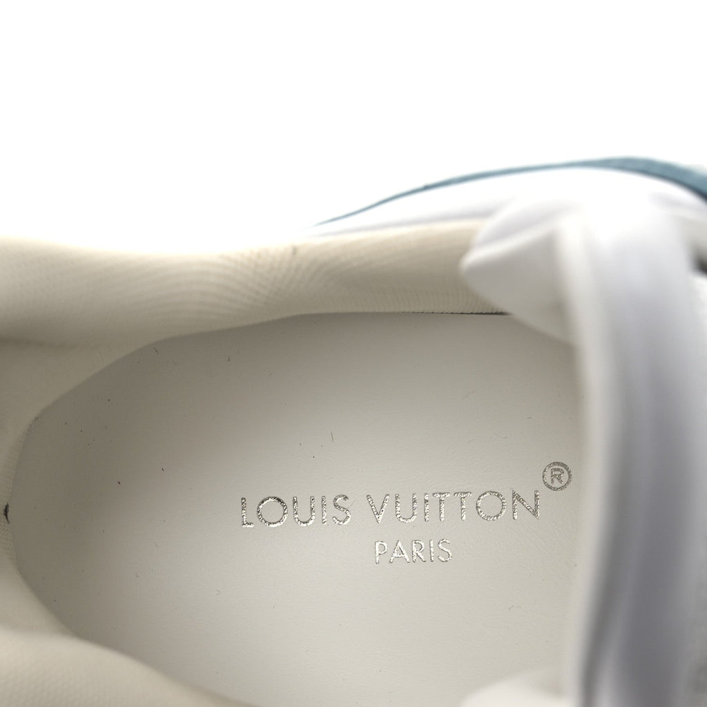 Louis Vuitton Calfskin Technical Nylon LV Archlight Sneakers 38 White Blue Gris