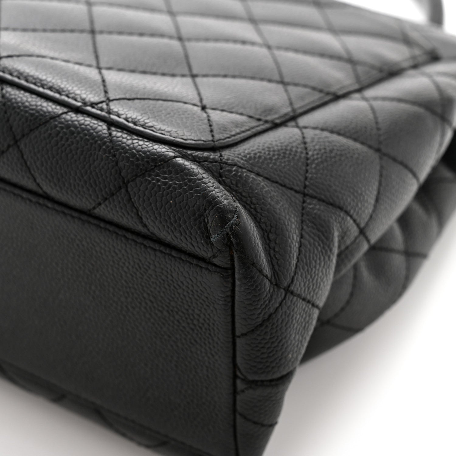 Chanel Caviar Quilted Jumbo Kelly Flap Black