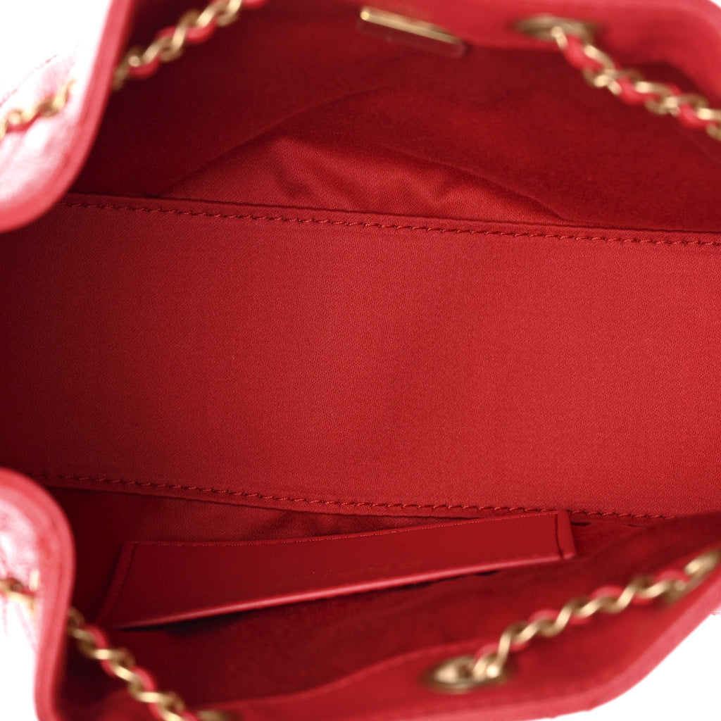 Chanel Caviar Quilted Mini Chanel 25 Handbag Red
