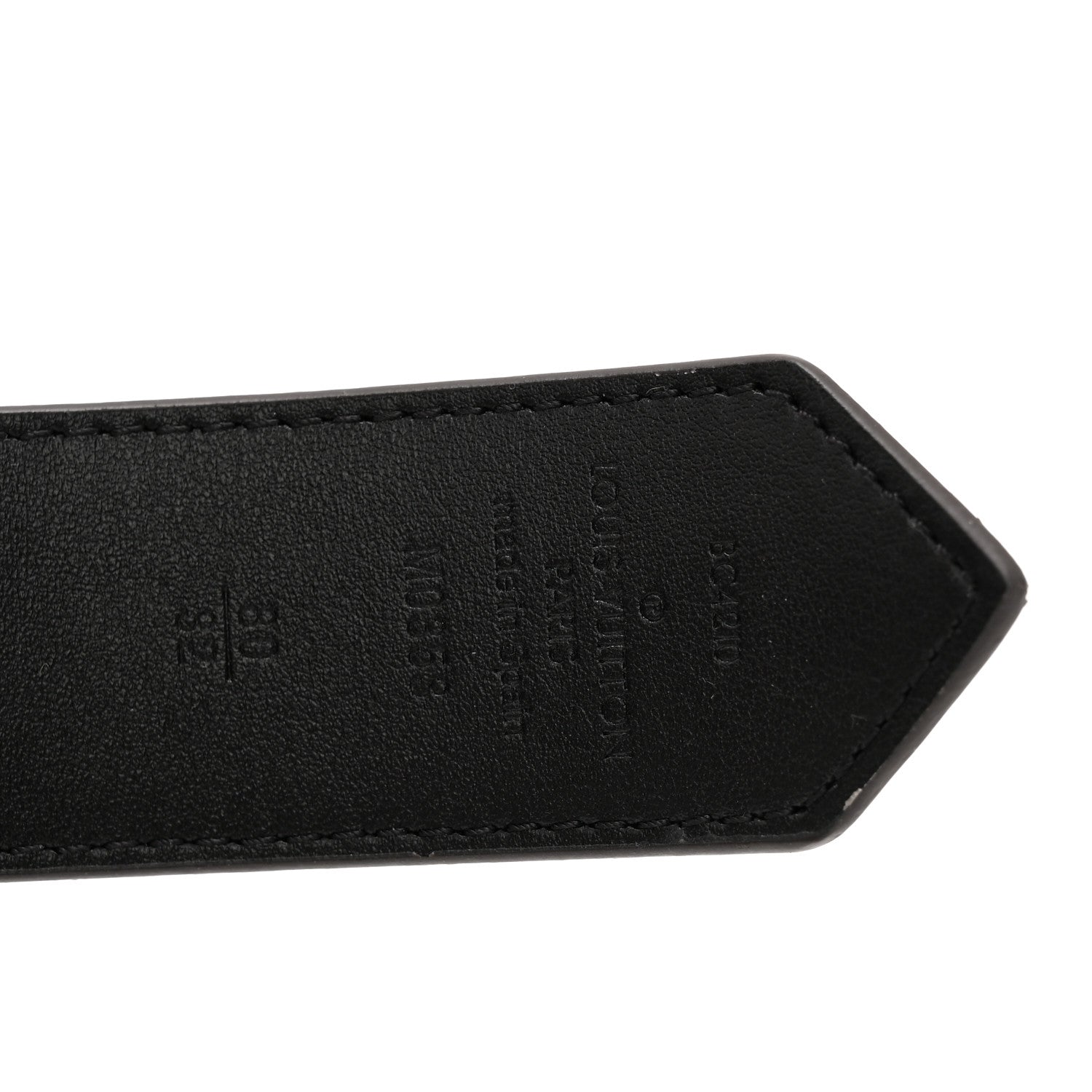 Louis Vuitton Monogram Calfskin 35mm LV Circle Reversible Belt 80 32 Black