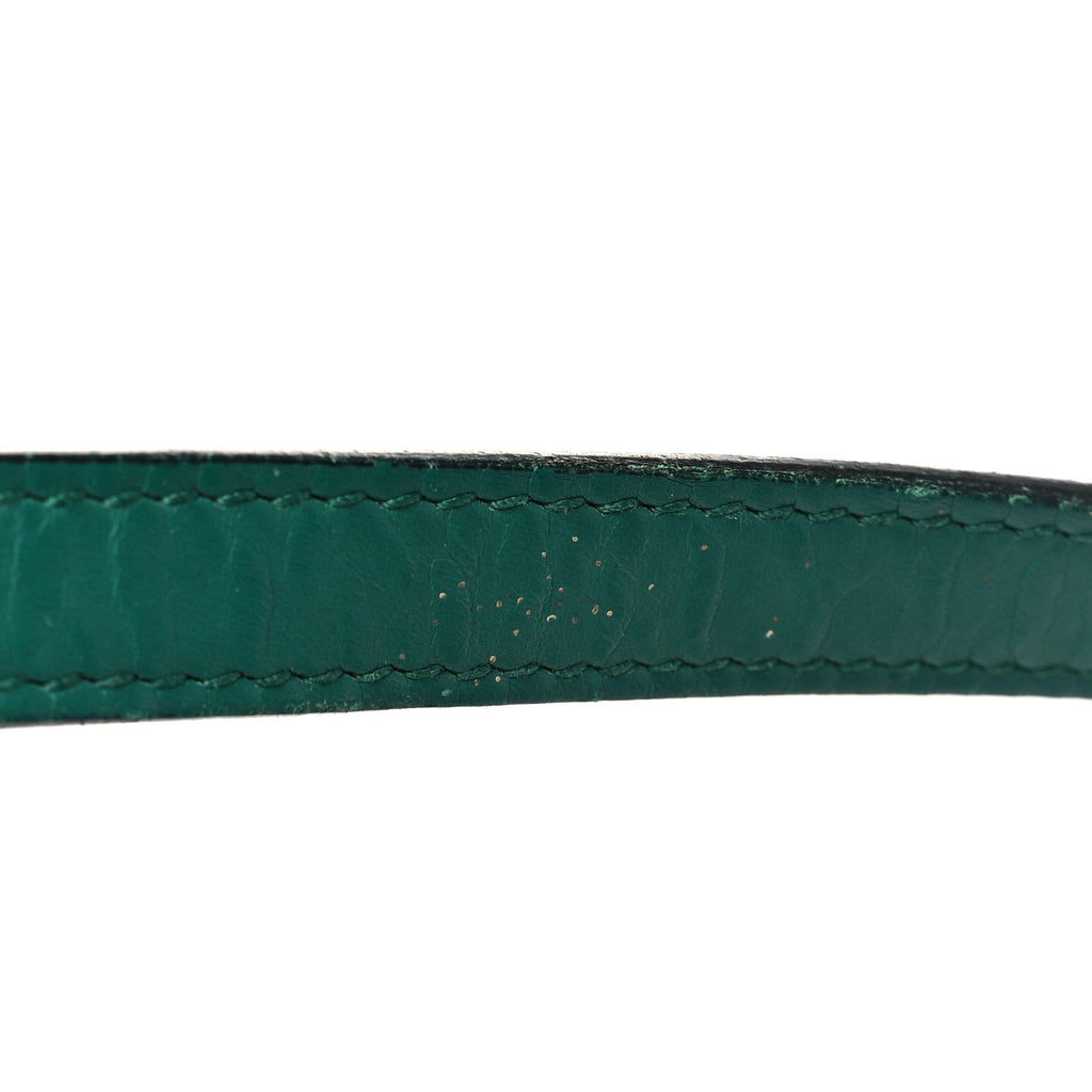 Gucci Calfskin Snakeskin Small Lilith Top Handle Bag Green