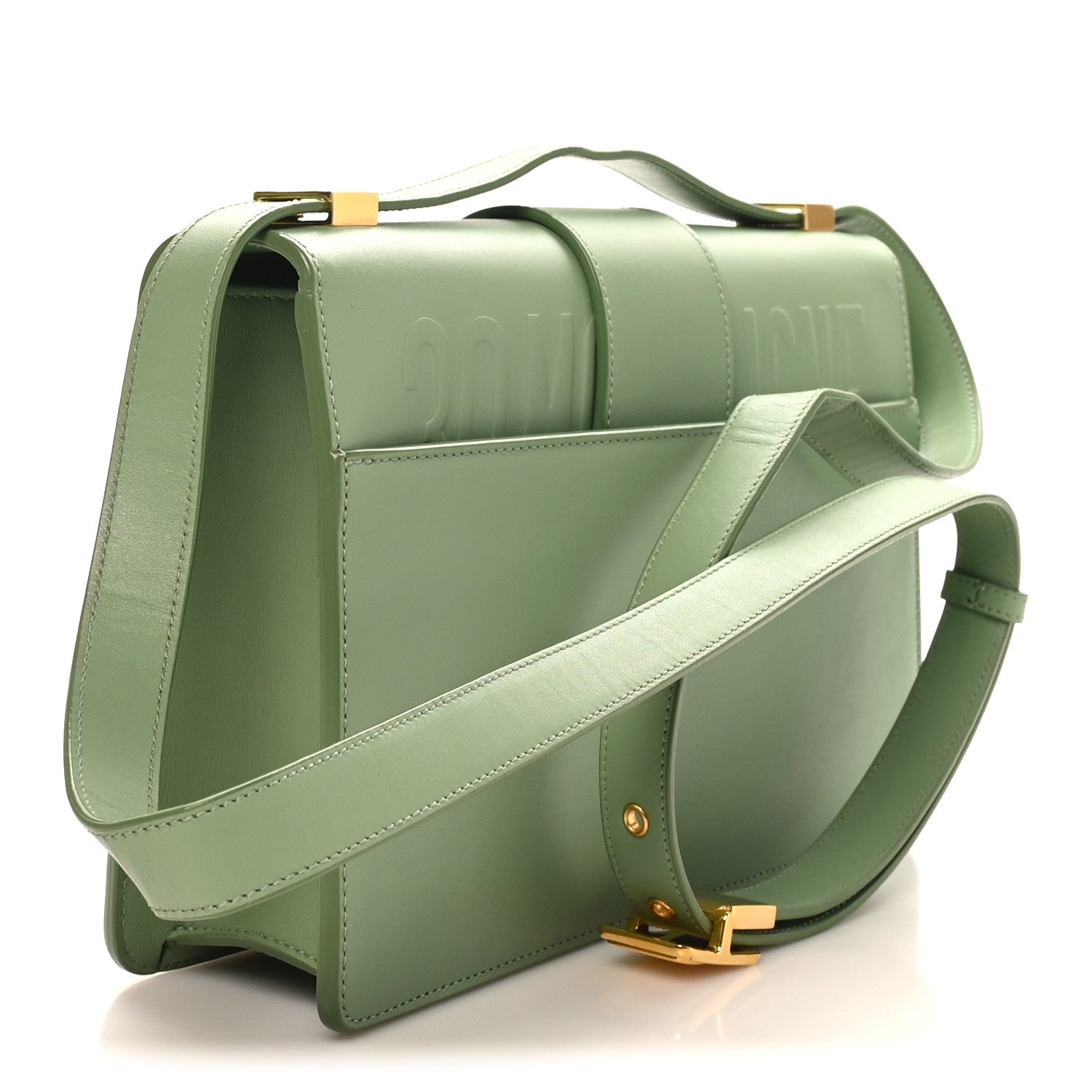 Christian Dior Smooth Calfskin 30 Montaigne Flap Bag Mint Green