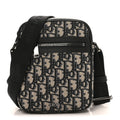 Christian Dior Oblique Messenger Pouch Beige Black