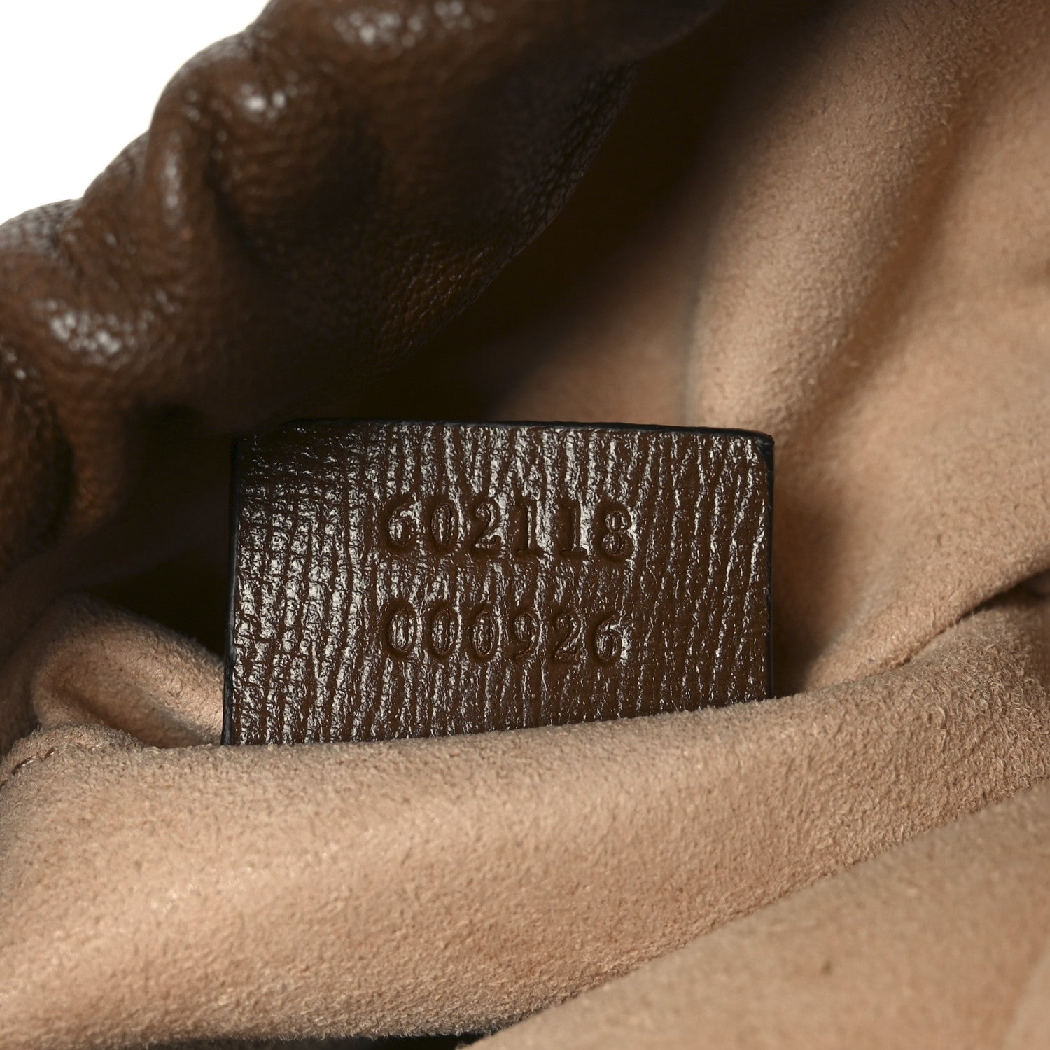 Gucci Monogram Textured Calfskin Horsebit 1955 Drawstring Bucket Bag Beige Brown Sugar