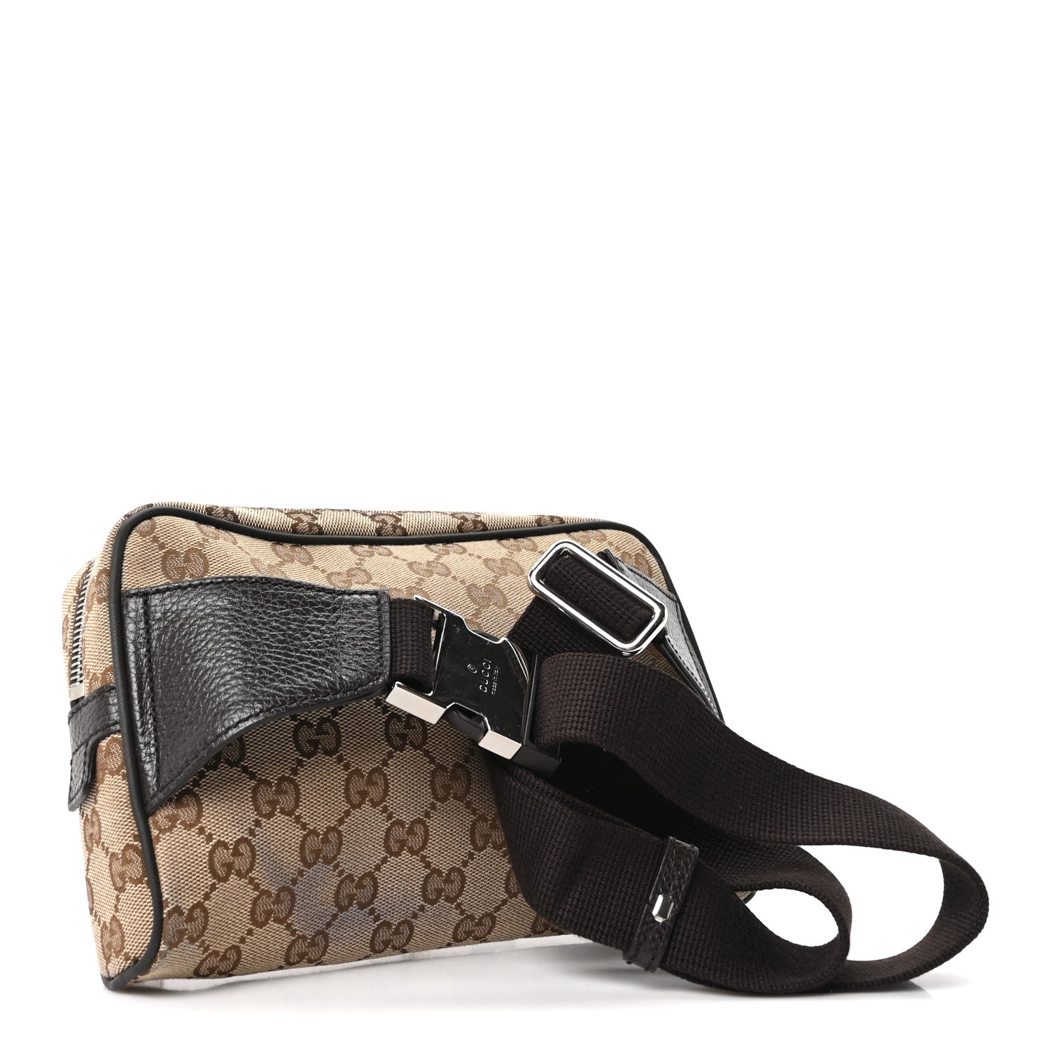 Gucci Monogram Belt Bag Dark Brown