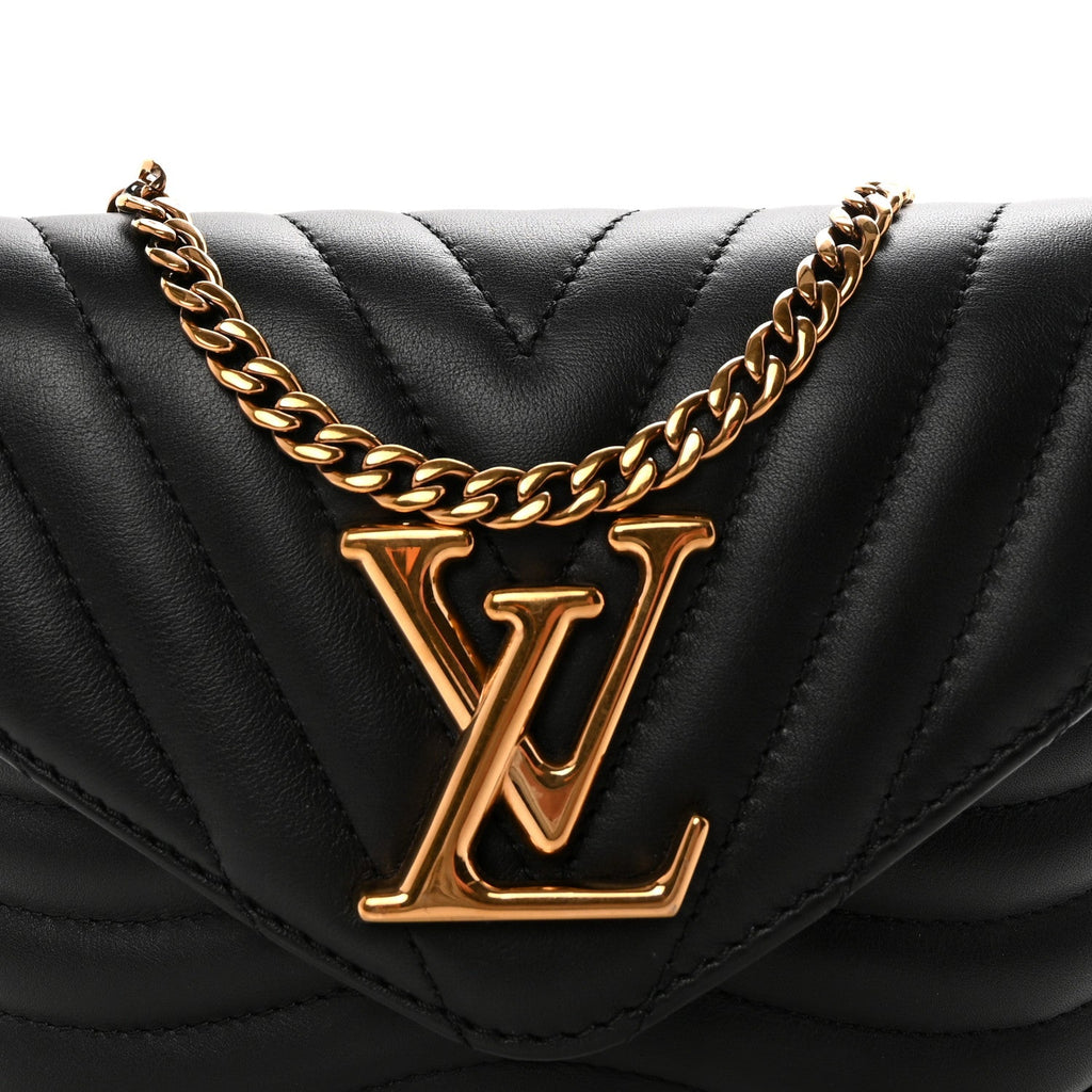 Louis Vuitton Calfskin New Wave Multi Pochette Black