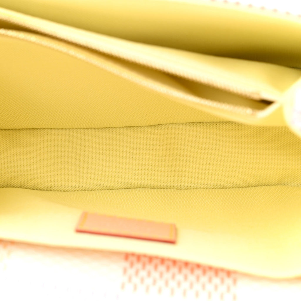 Louis Vuitton Damier Giant Pochette Metis East West Peach