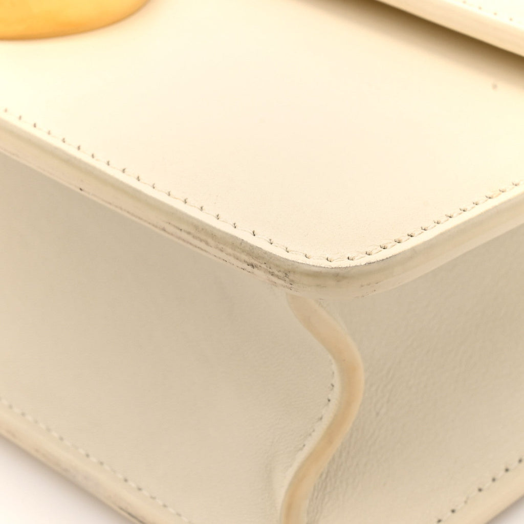 Christian Dior Box Calfskin 30 Montaigne Flap Bag Latte