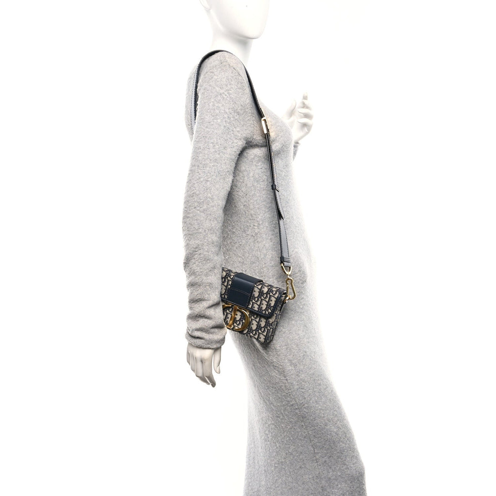 Christian Dior Oblique 30 Montaigne Box Bag Blue
