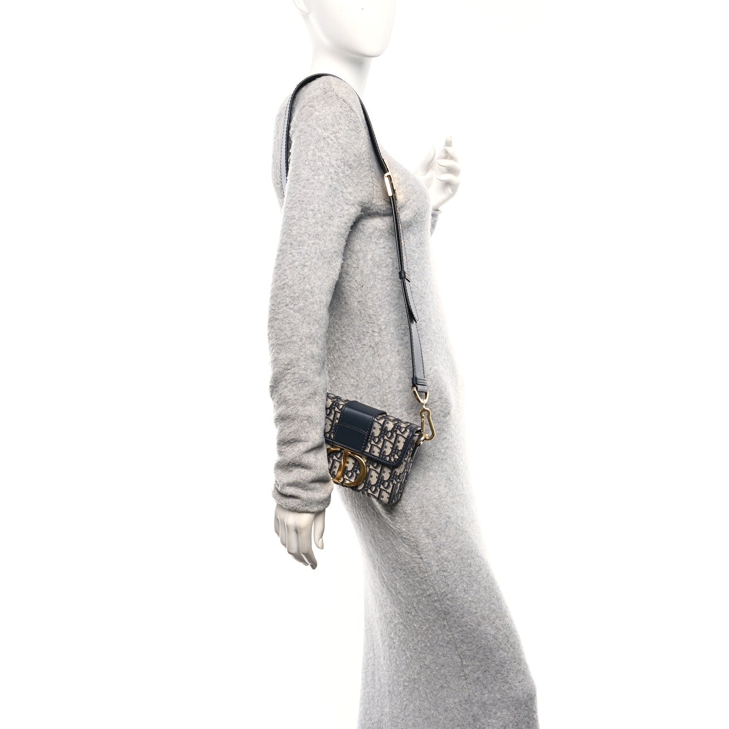 Christian Dior Oblique 30 Montaigne Box Bag Blue