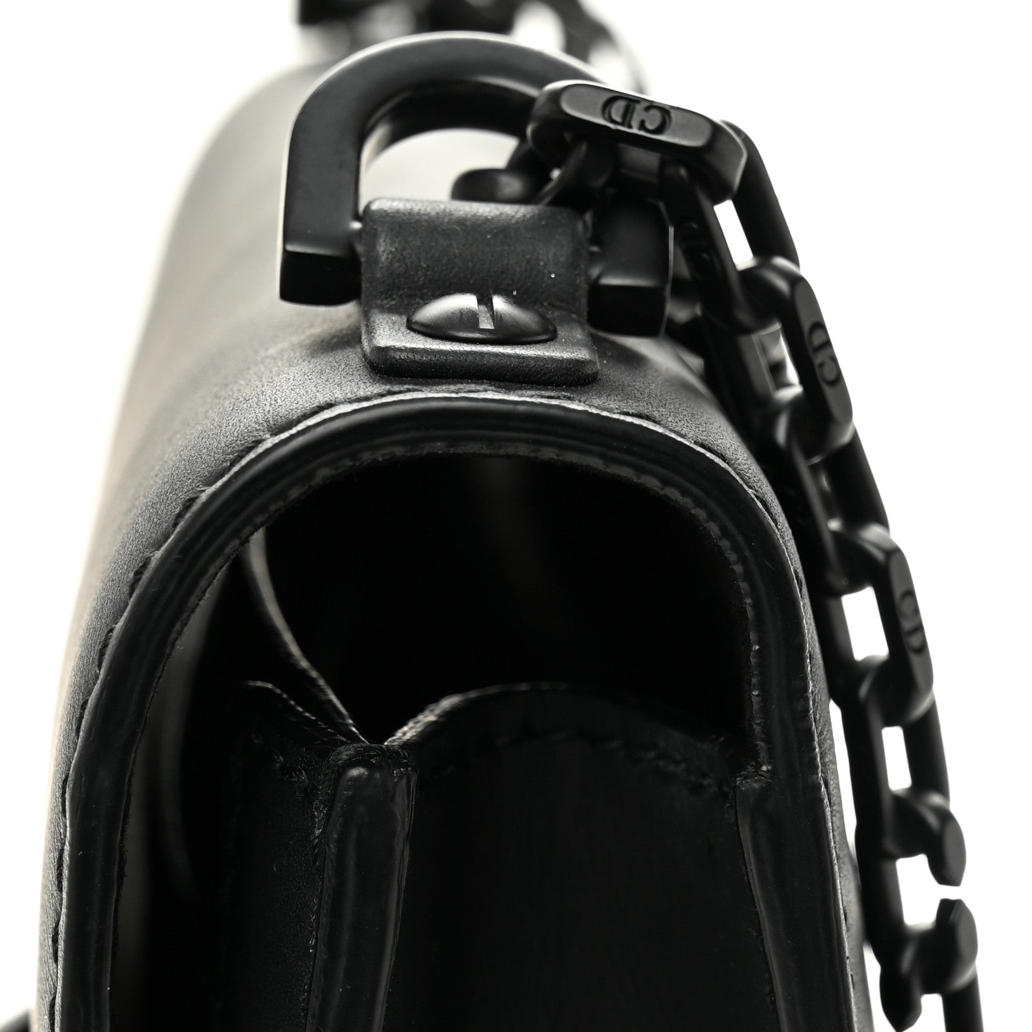 Christian Dior Ultra Matte Calfskin J'Adior Chain Flap Bag Black