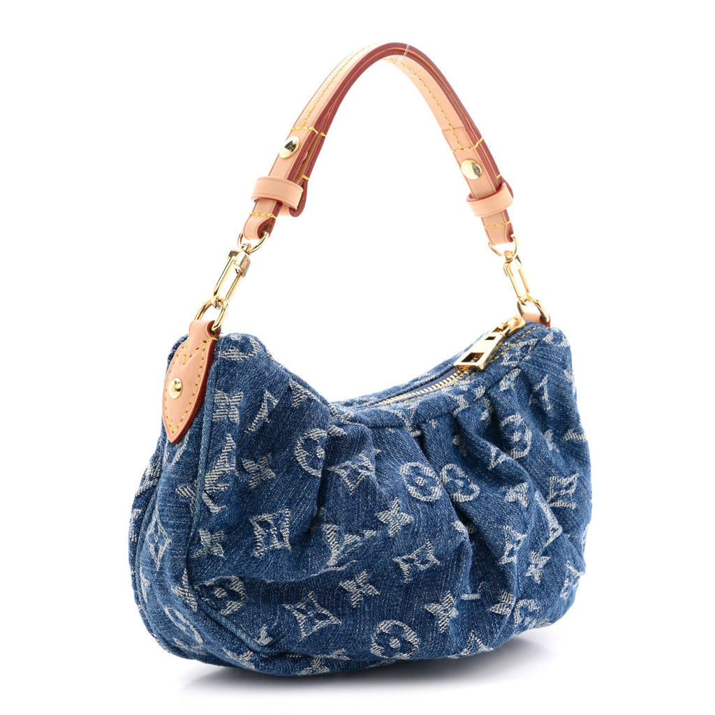 Louis Vuitton Monogram Denim Pochette Valley Blue