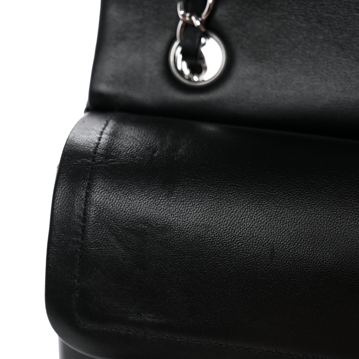 Chanel Lambskin Quilted Small Double Flap Black