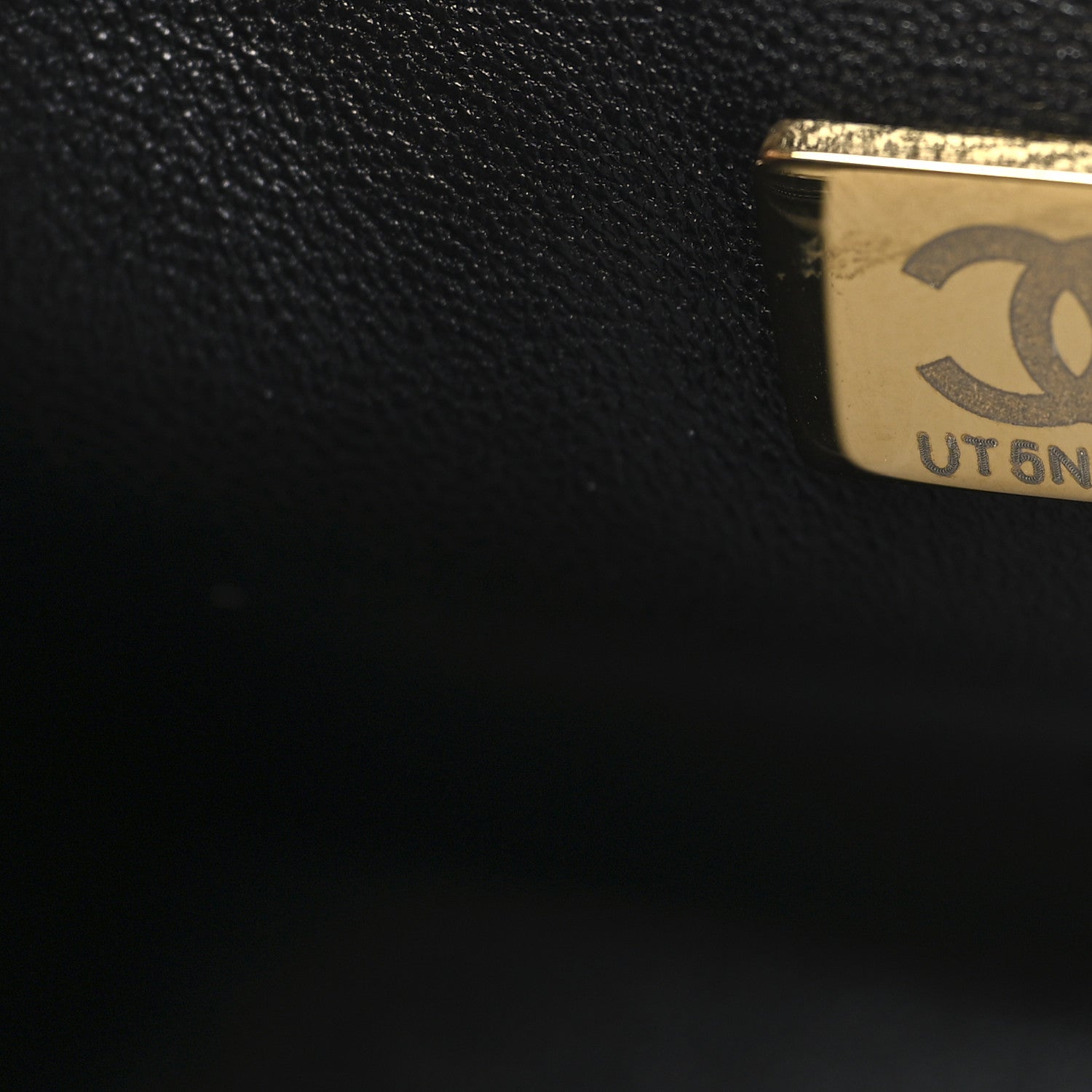Chanel Lambskin Quilted Mini Crystal Top Handle Rectangular Flap Black