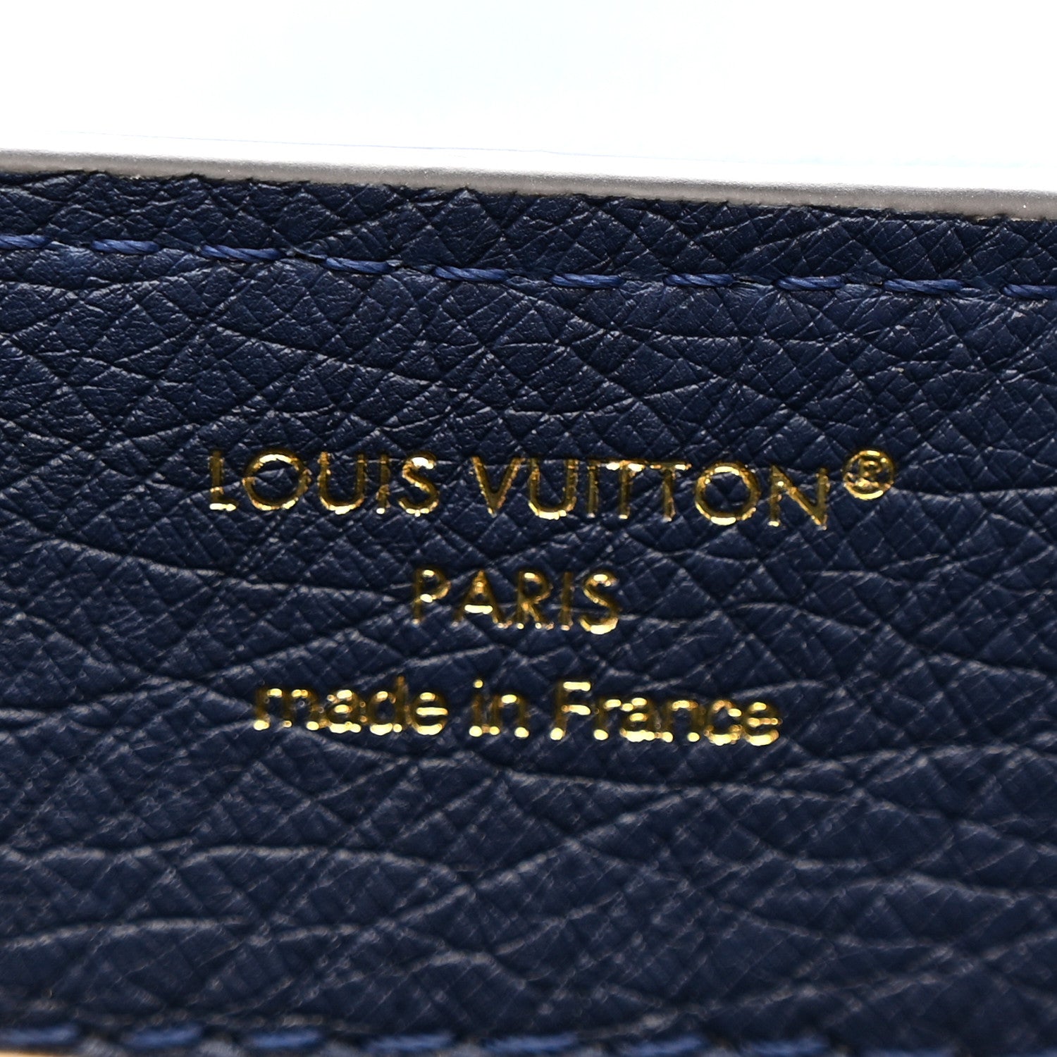 Louis Vuitton Ostrich Capucines Mini Indigo