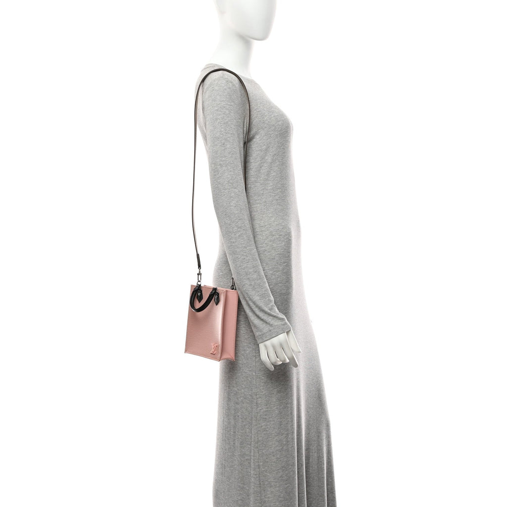 Louis Vuitton Epi Petit Sac Plat Rose Ballerine