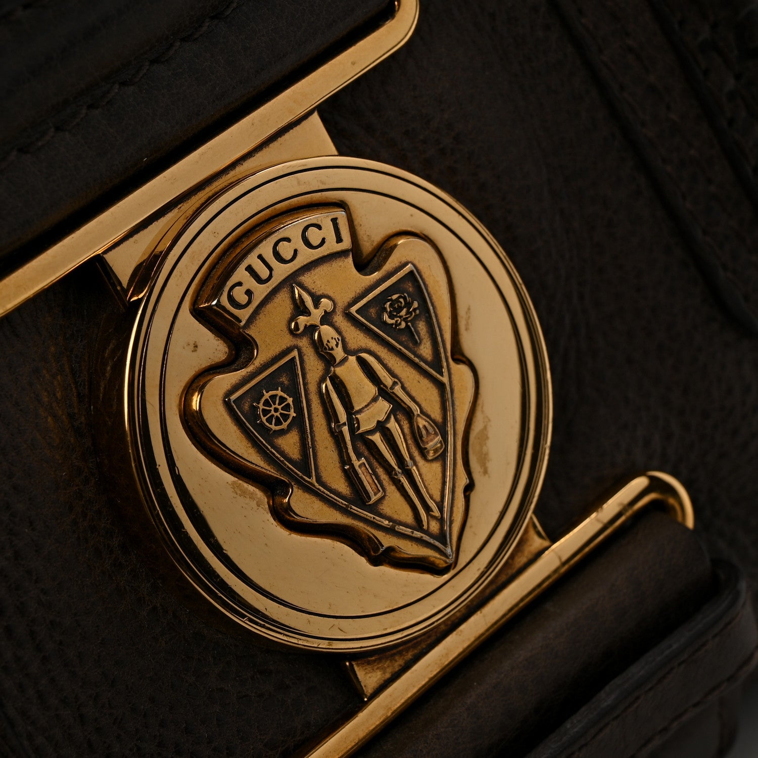 Gucci Guccissima Aviatrix Medium Boston Chocolate