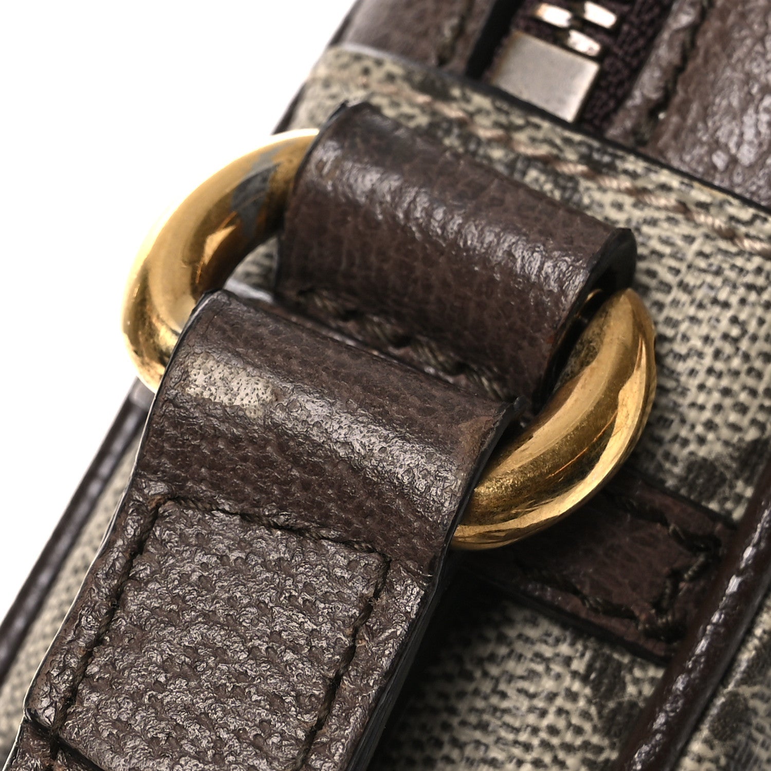 Gucci GG Supreme Monogram Web Mini Ophidia Messenger Brown
