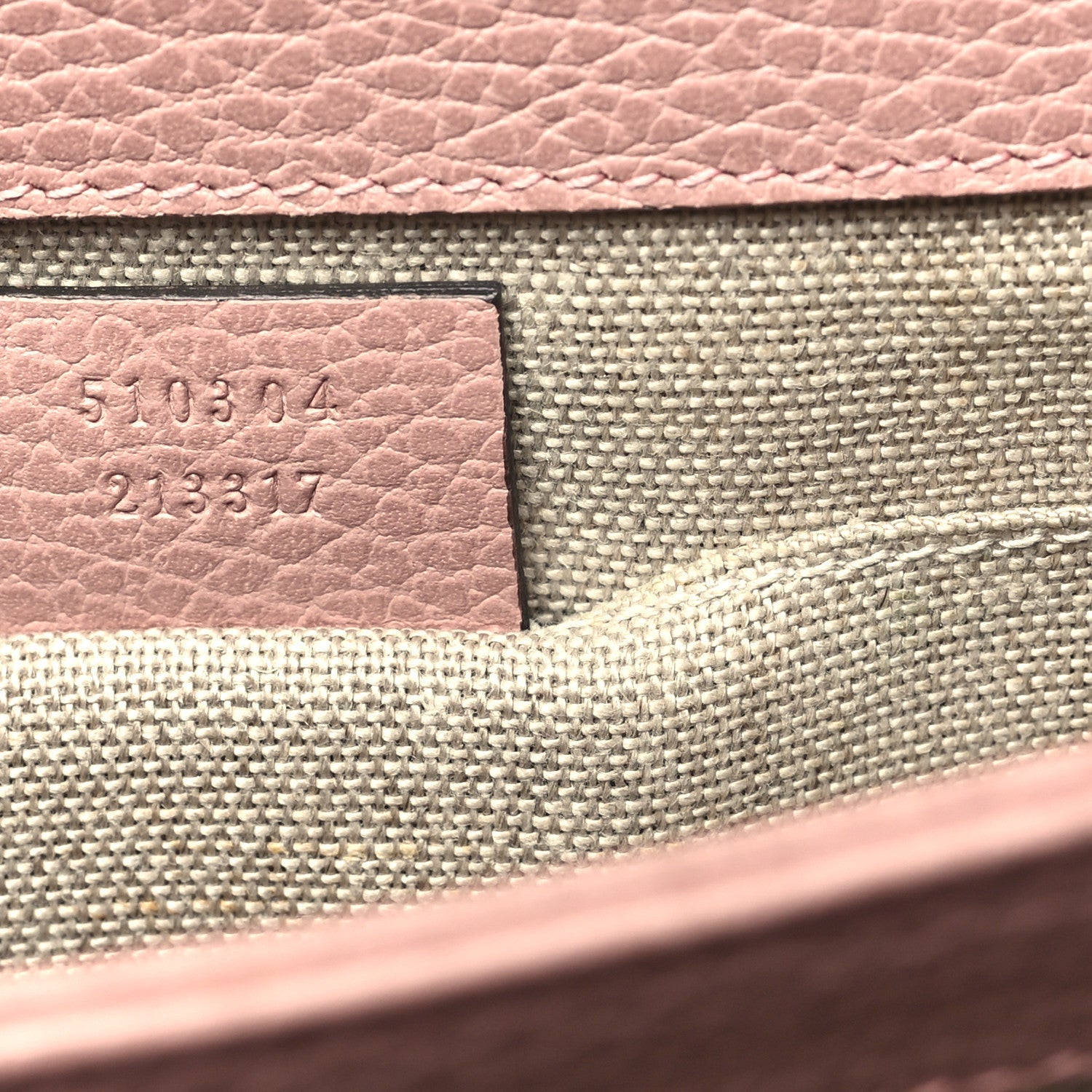 Gucci Dollar Calfskin Small Interlocking G Shoulder Bag Soft Pink