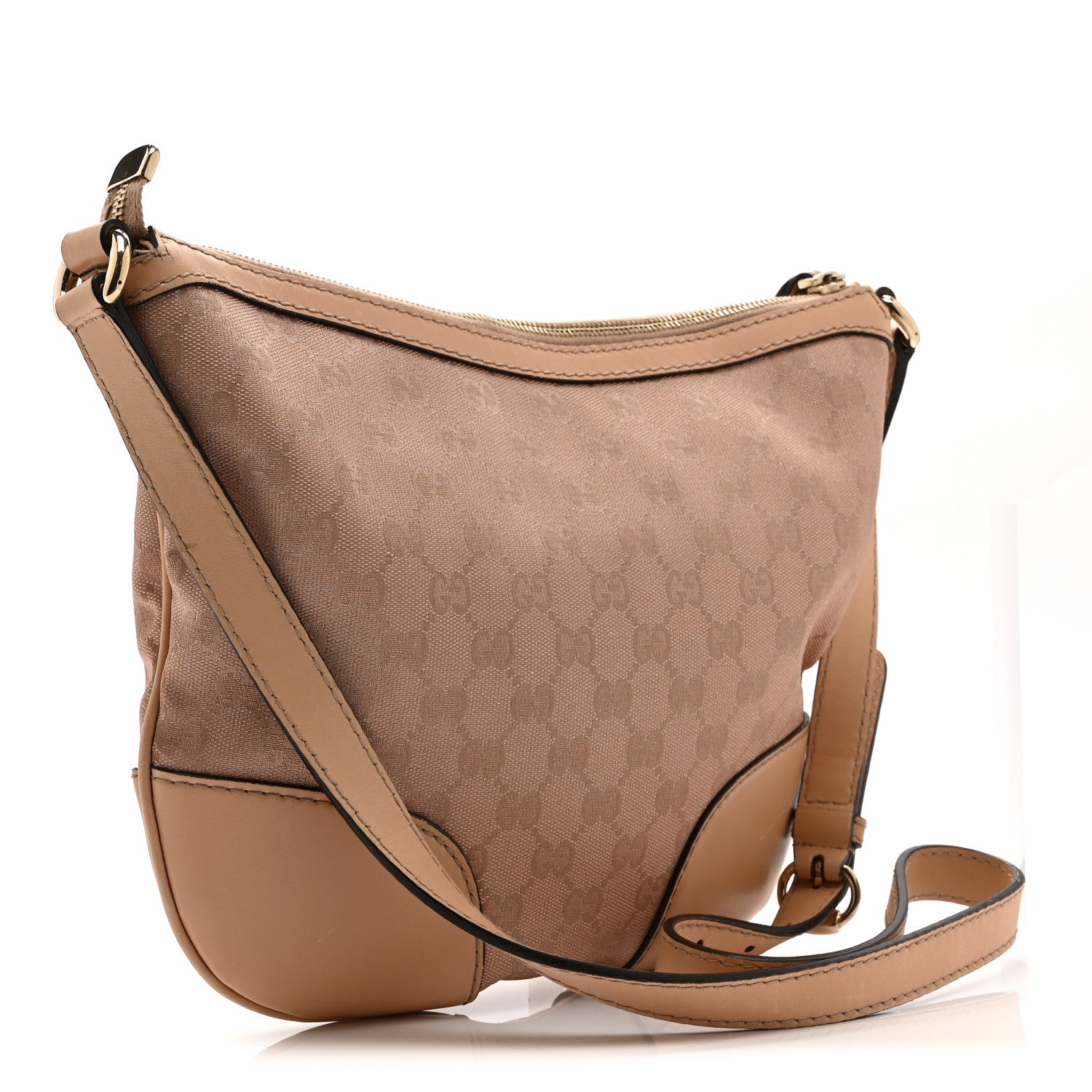 Gucci Metallic Monogram Small Lovely Heart Messenger Pink